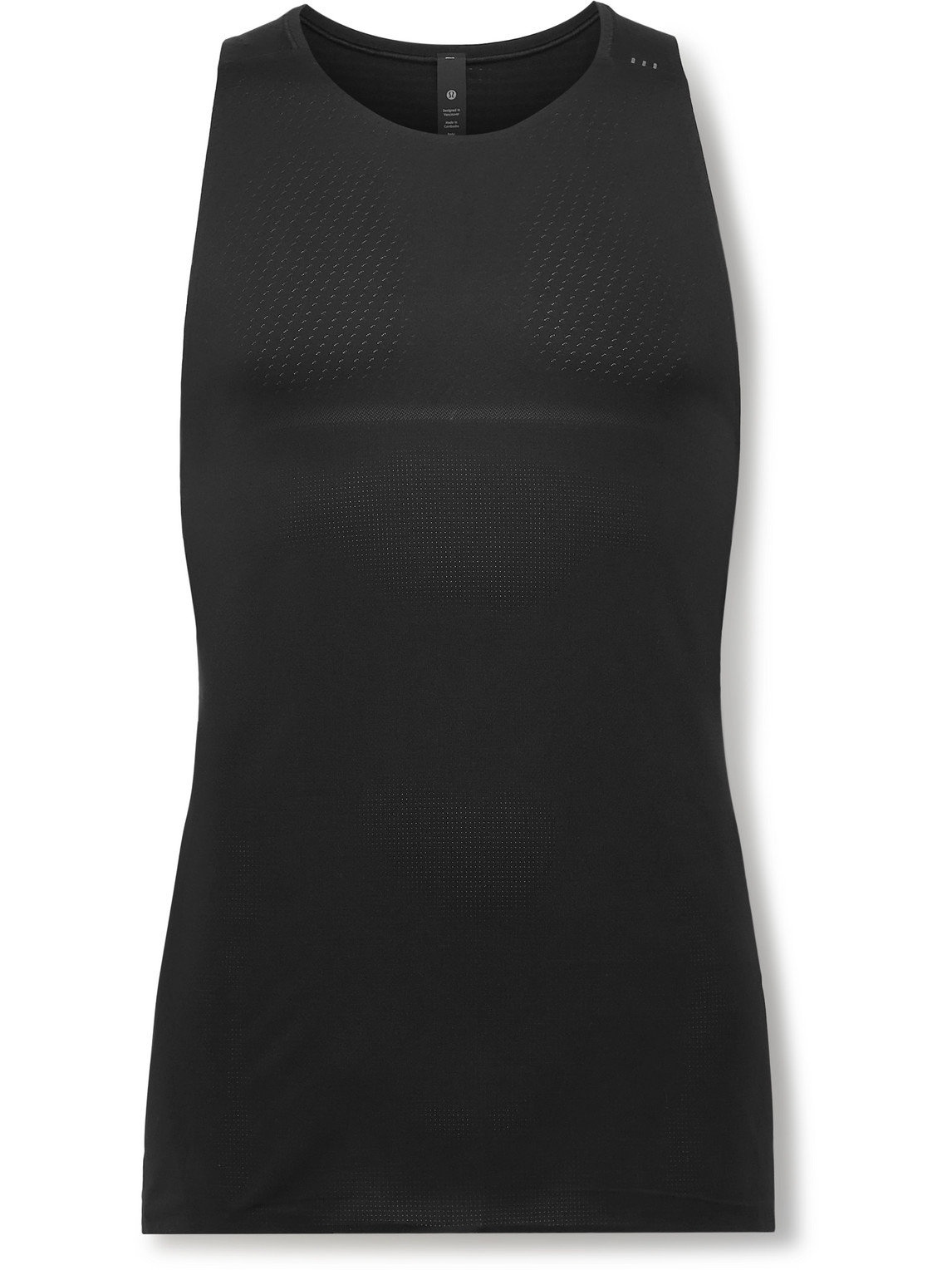 Lululemon Fast And Free Recycled Breathe Light™ Mesh Tank Top In Black