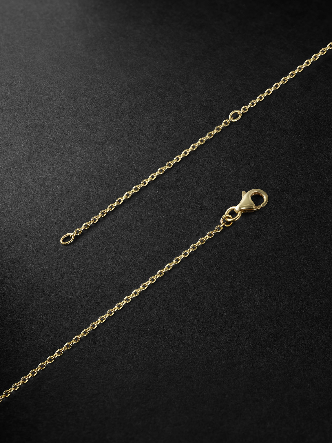Shop 42 Suns Small 14-karat Gold Orange Sapphire Pendant Necklace