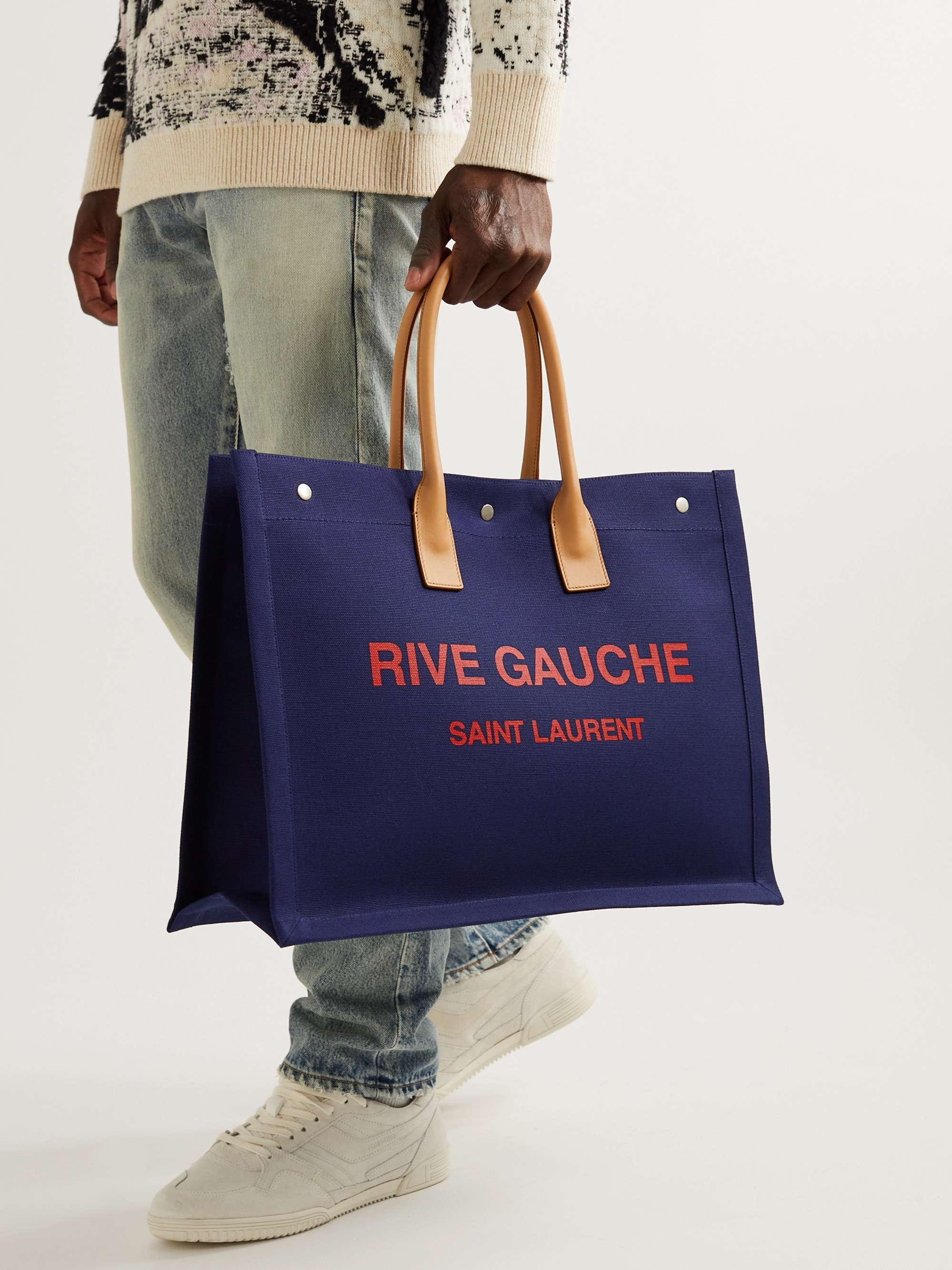 Saint Laurent Rive Gauche Tote Bag - Blue