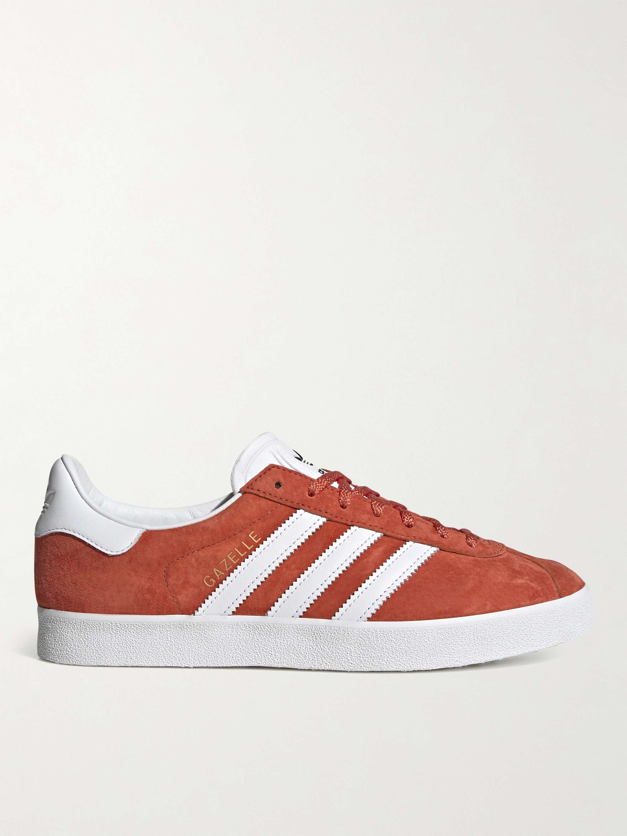 Red Gazelle 85 Leather-Trimmed Suede Sneakers | ADIDAS ORIGINALS | MR PORTER