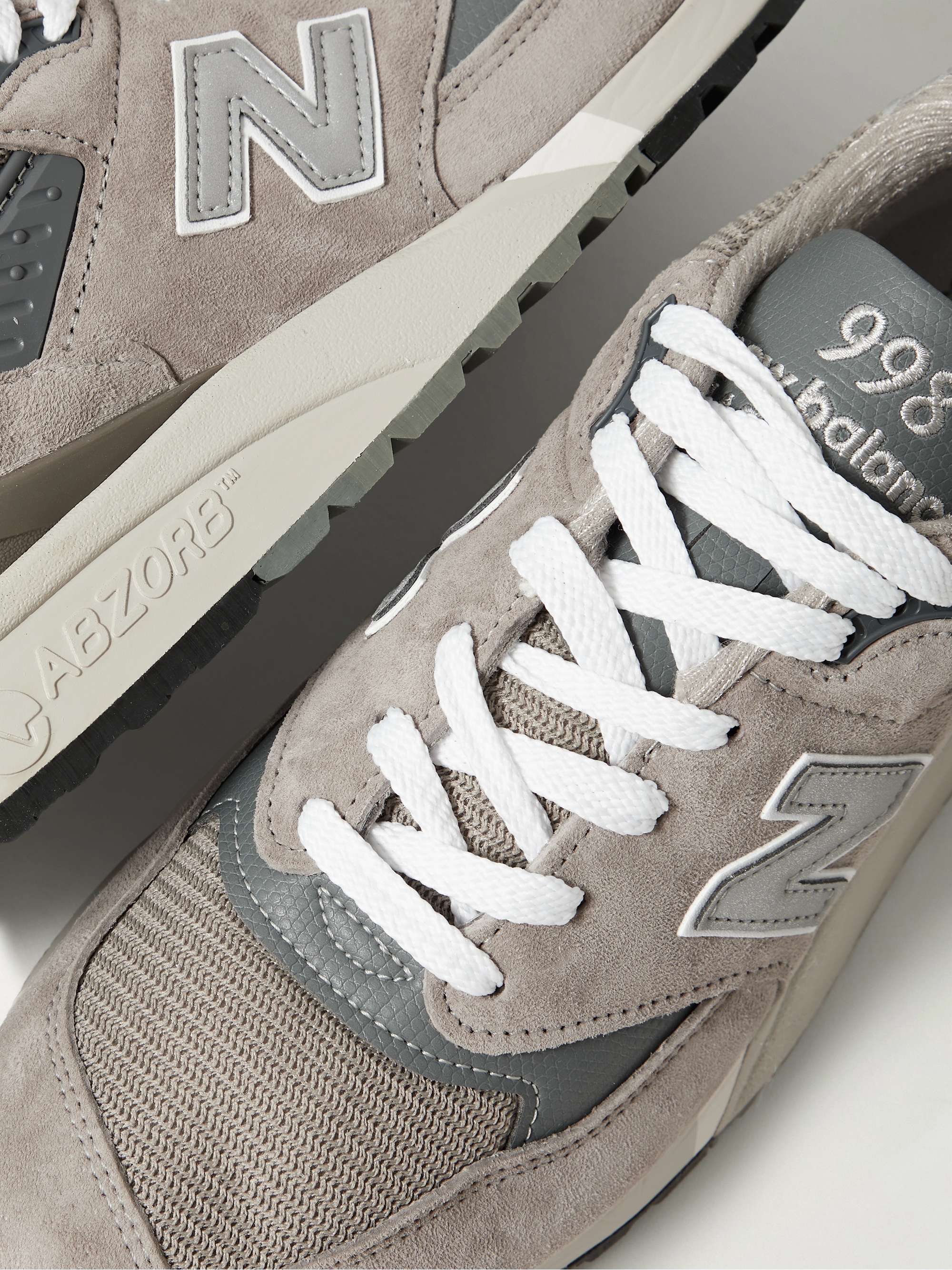 NEW BALANCE 998 Core Rubber-Trimmed Leather, Mesh and Suede Sneakers for  Men | MR PORTER