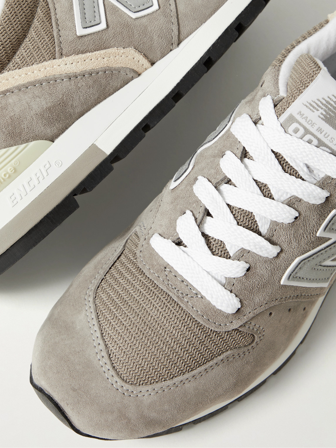 New Balance 996 Suede and Mesh Sneakers | Smart Closet