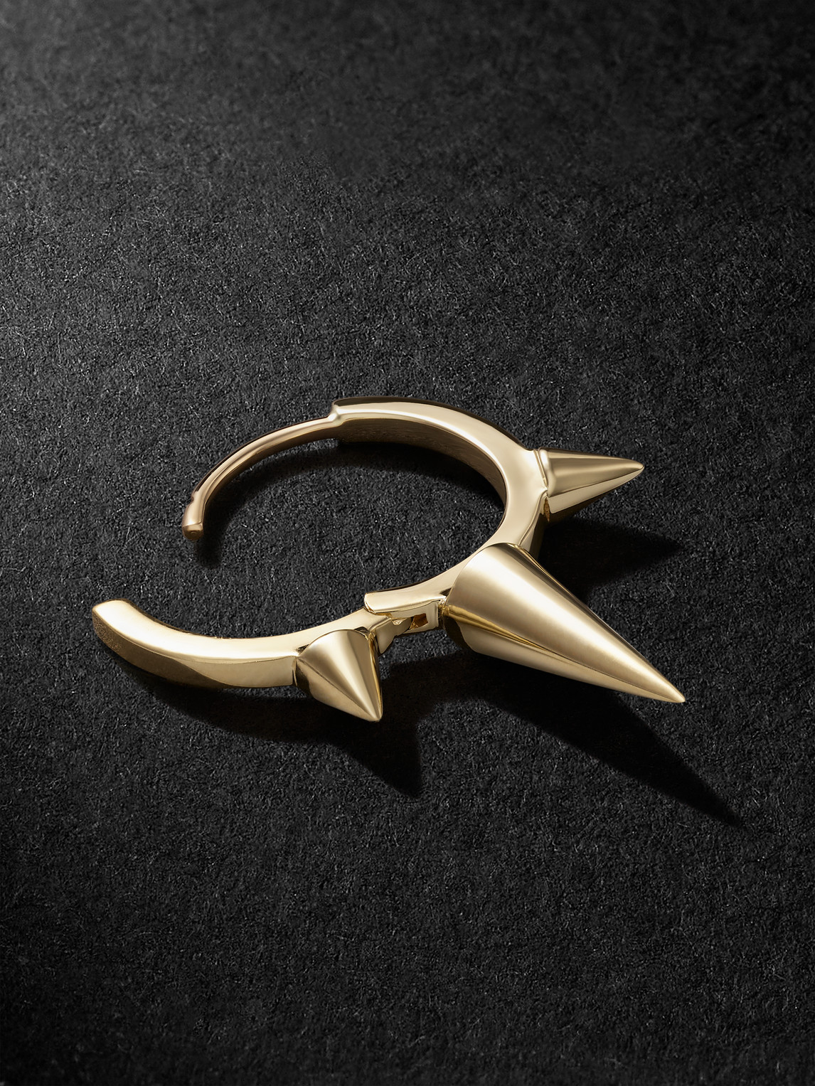 Shop Maria Tash Triple Long Spike Clicker 9.5mm Gold Earring