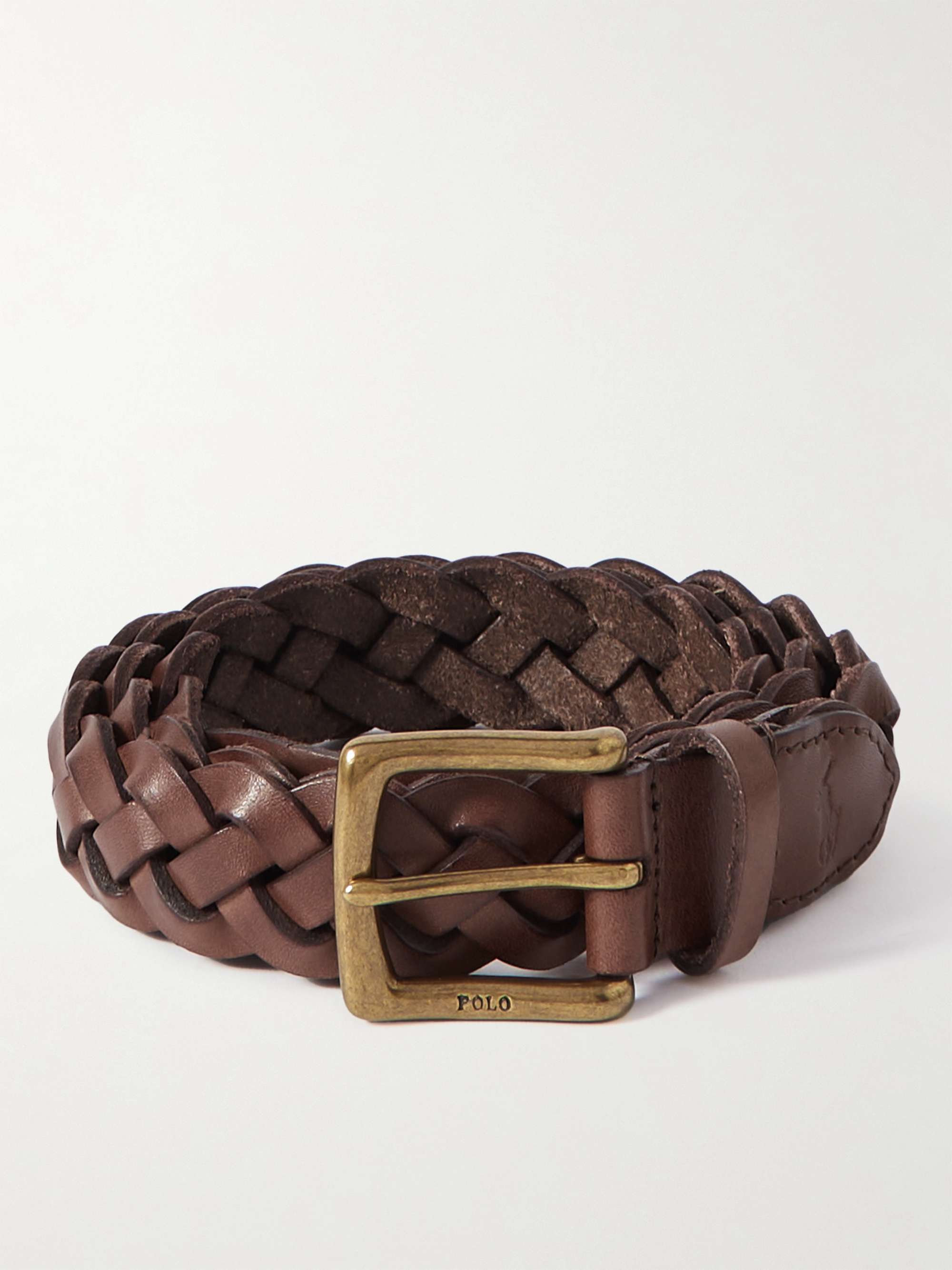 POLO RALPH LAUREN 3cm Braided Leather Belt for Men | MR PORTER