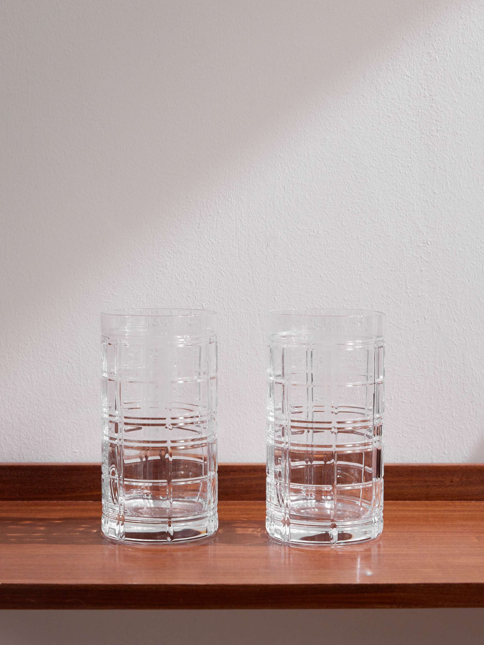 RALPH LAUREN HOME Hudson Plaid Set of Two Highball Crystal Glasses for Men  | MR PORTER
