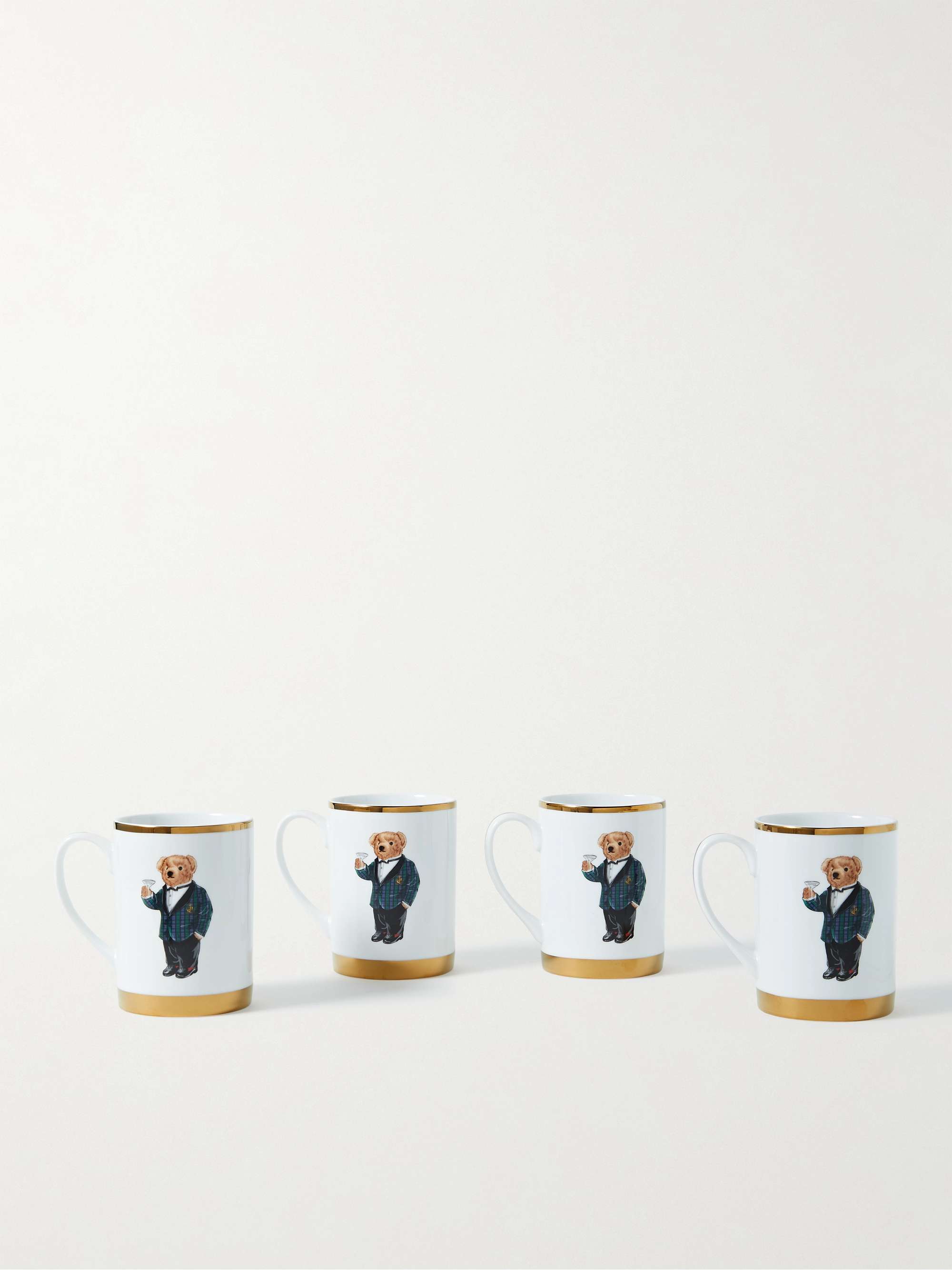 RALPH LAUREN HOME Thompson Set of Four Printed Porcelain Mugs | MR PORTER