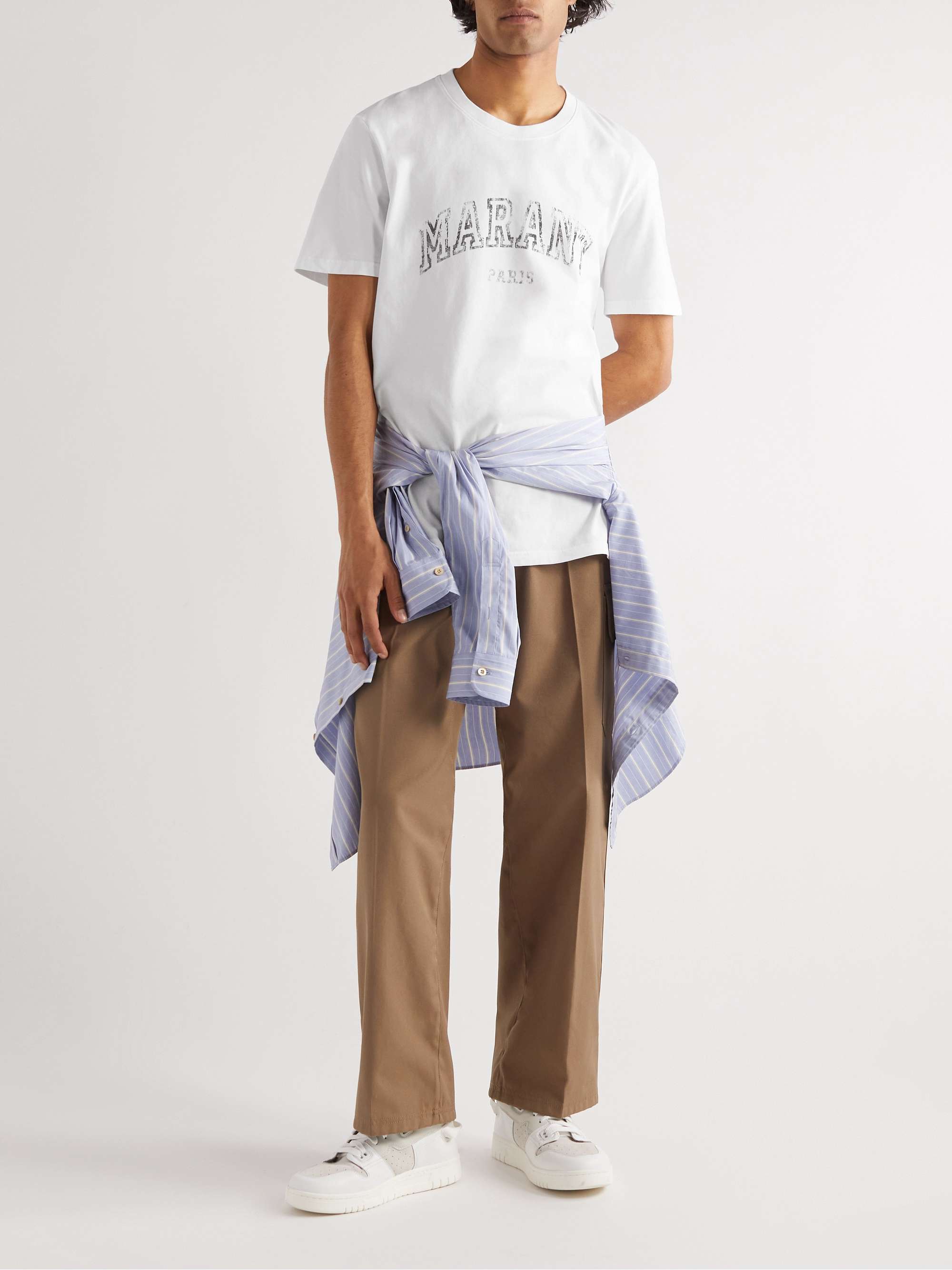 ISABEL MARANT Logo-Print Cotton-Jersey T-Shirt for Men | MR PORTER
