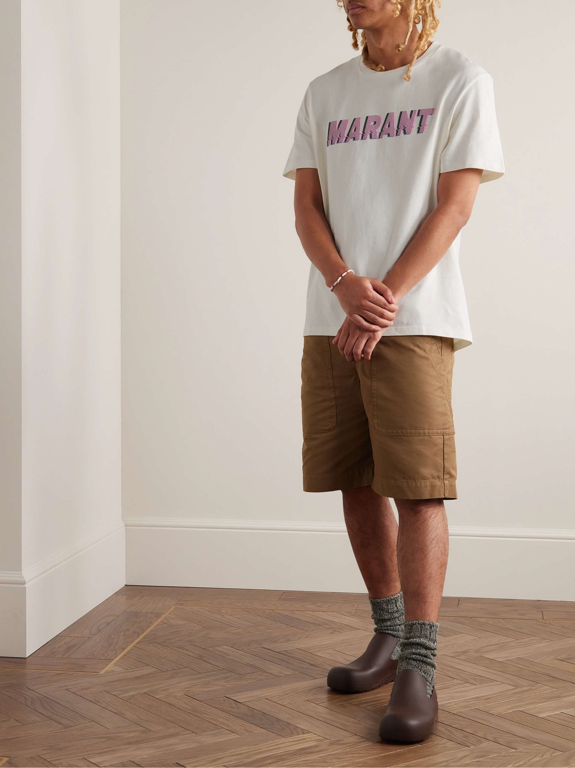 marv Beliggenhed Forbyde ISABEL MARANT Flash Logo-Print Cotton-Jersey T-Shirt for Men | MR PORTER