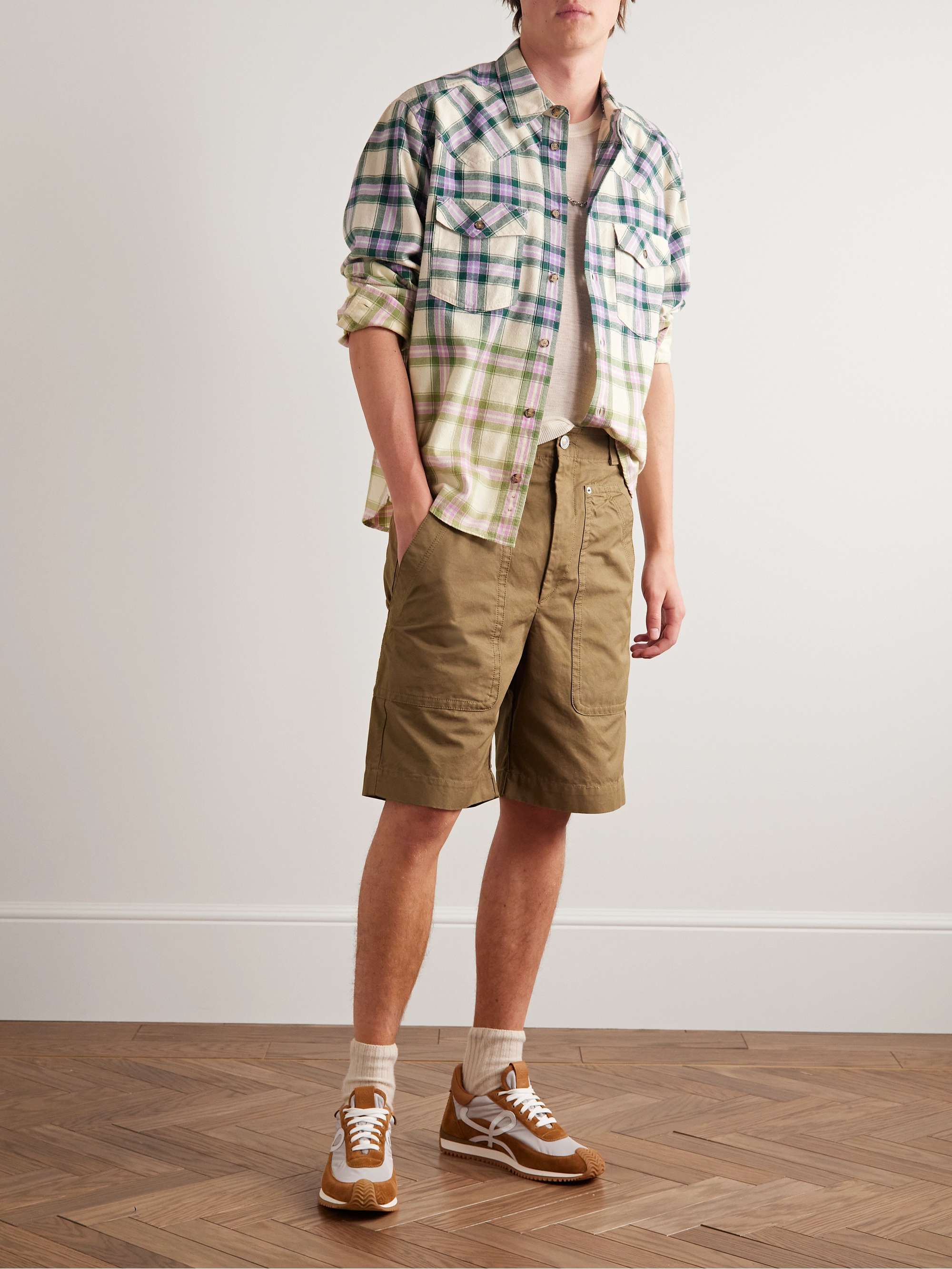 ISABEL MARANT Straight-Leg Cotton Shorts for Men | MR PORTER