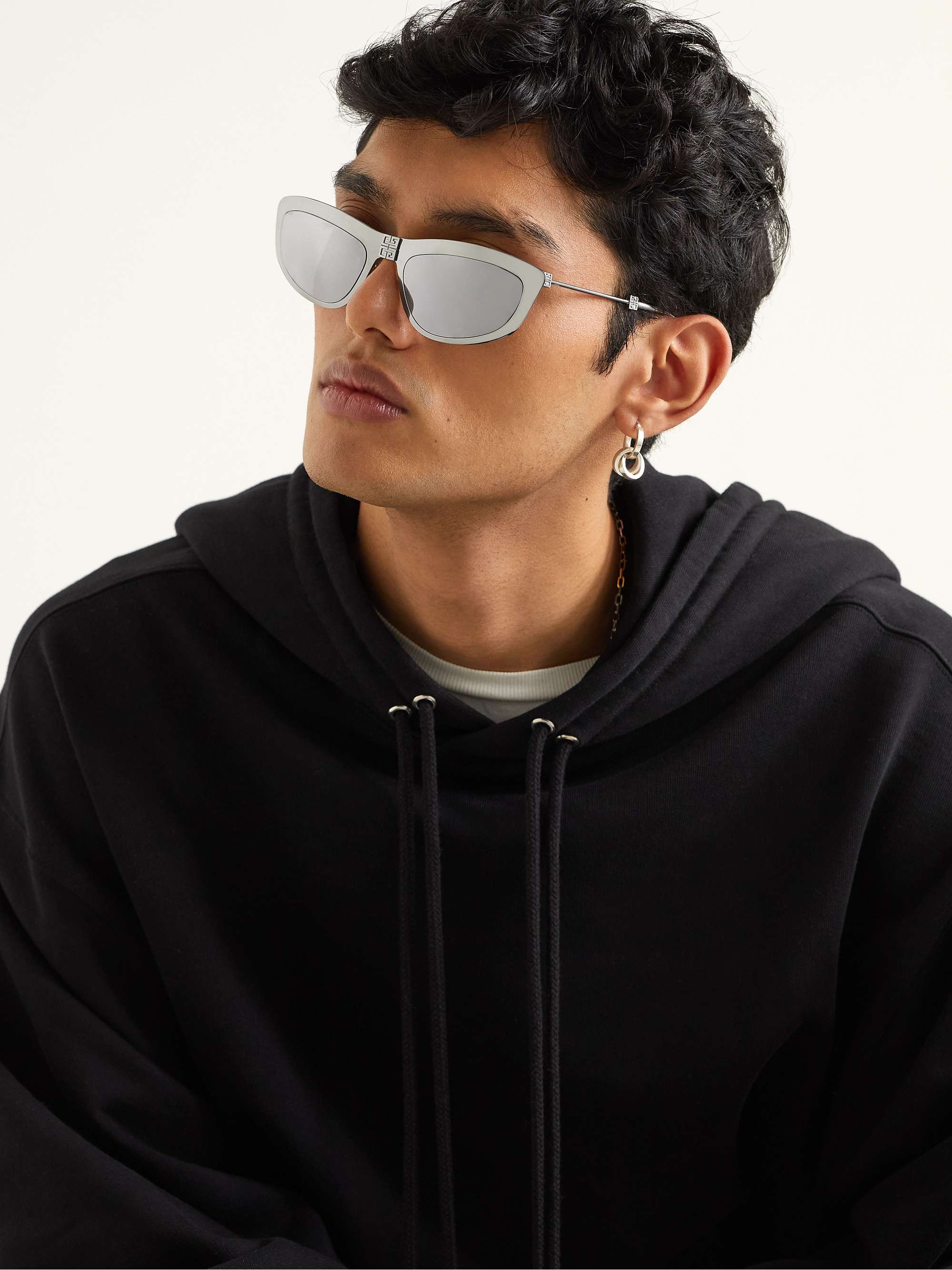 GIVENCHY Mirrored D-Frame Silver-Tone Sunglasses for Men | MR PORTER