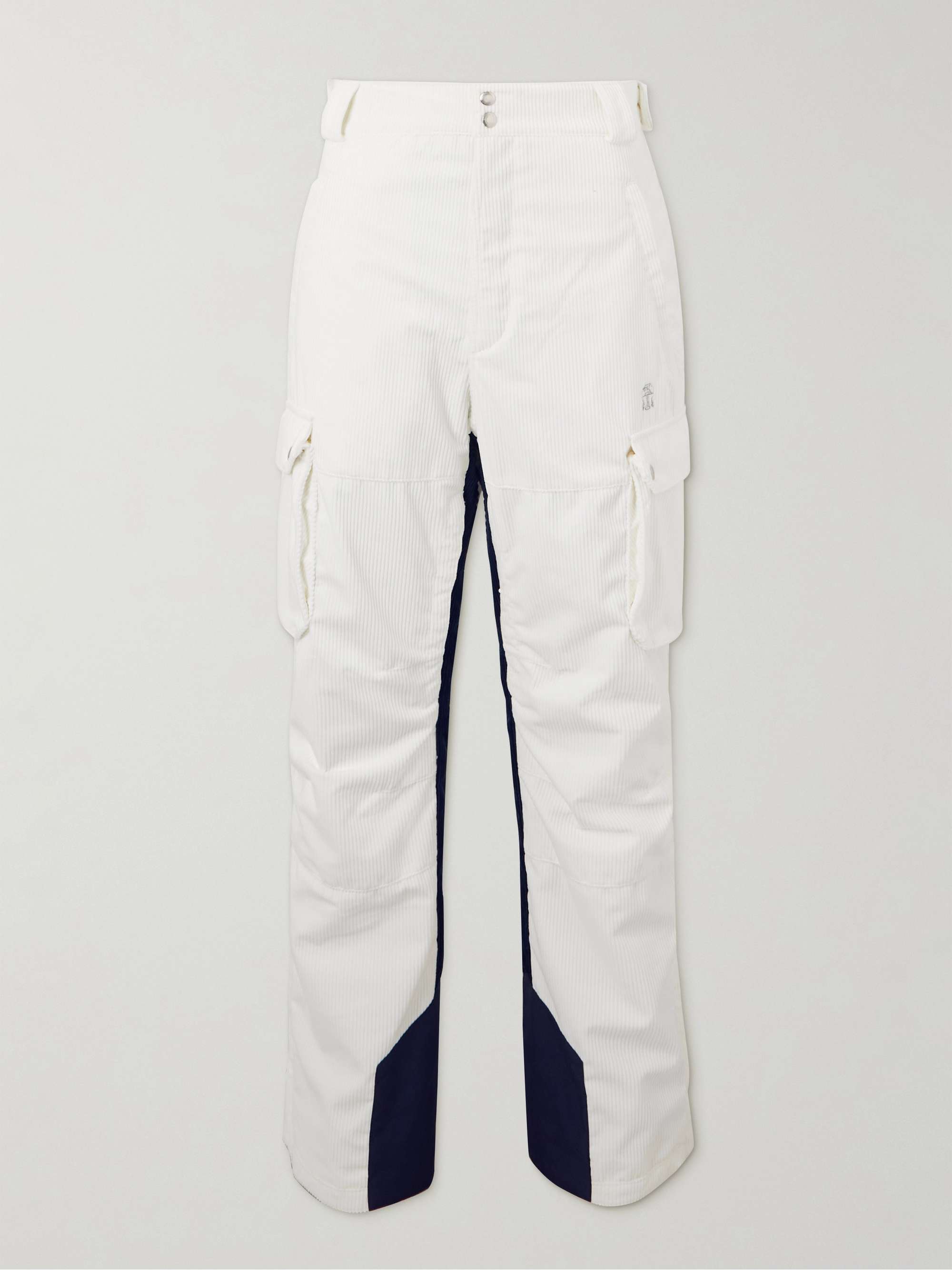 Tory shell-trimmed faux-leather ski pants