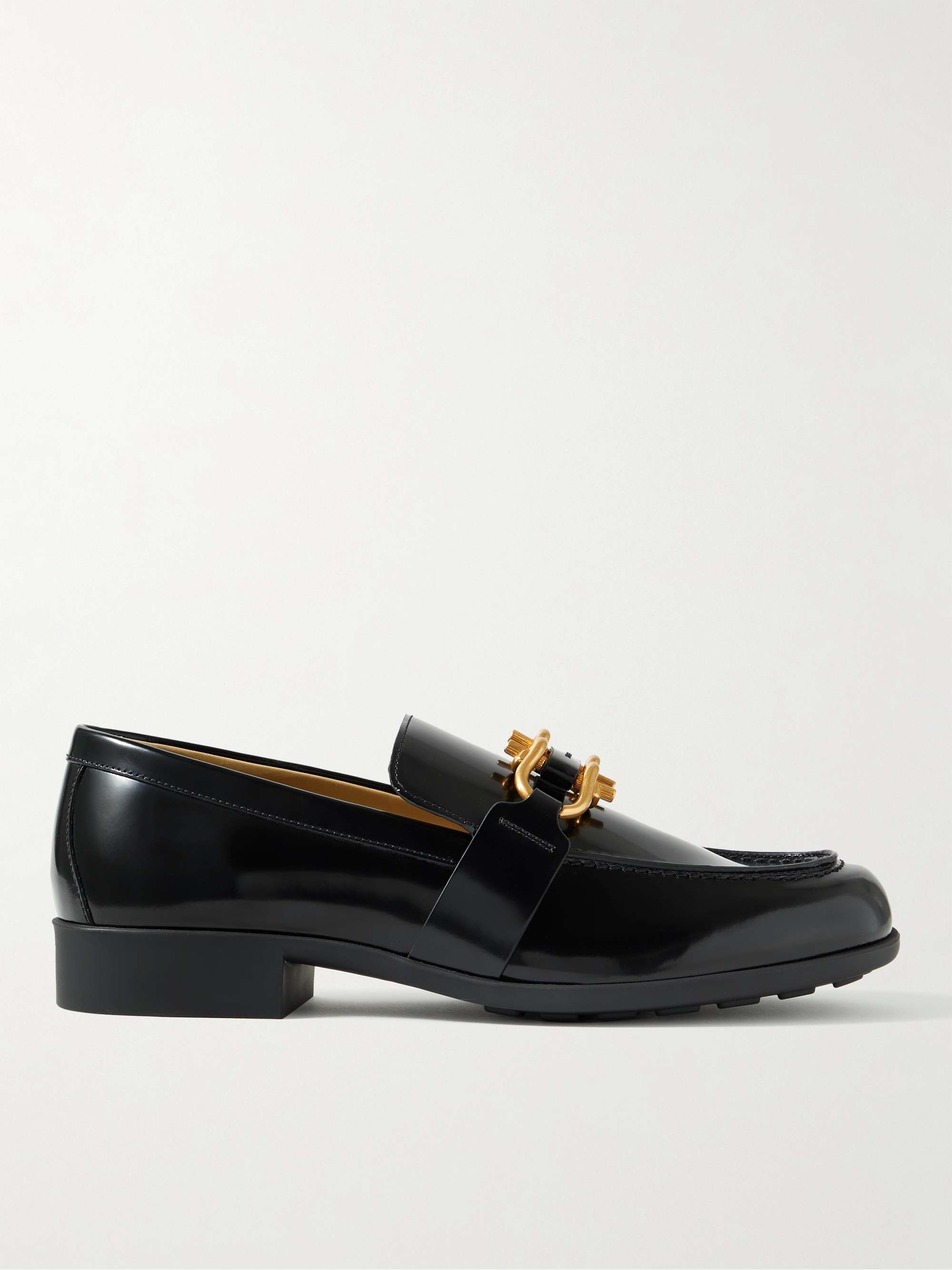 BOTTEGA VENETA Monsieur Embellished Patent-Leather Loafers for Men | MR  PORTER
