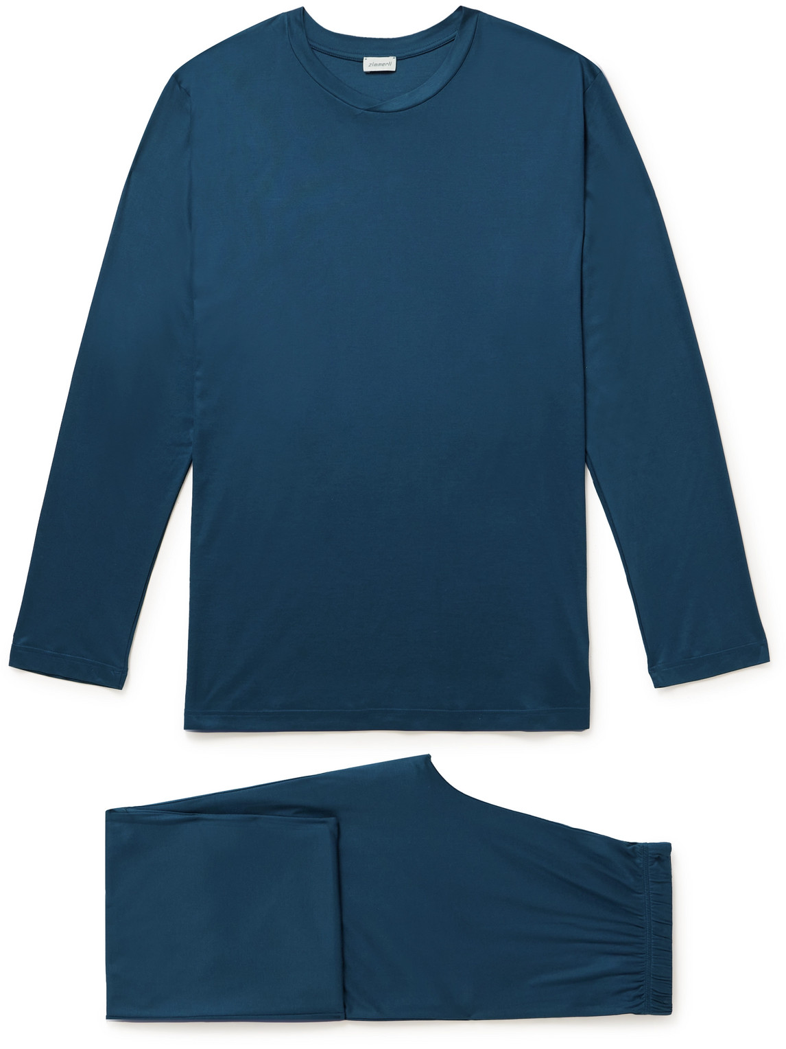 Zimmerli Tencel™ Lyocell Pyjama Set In Blue | ModeSens