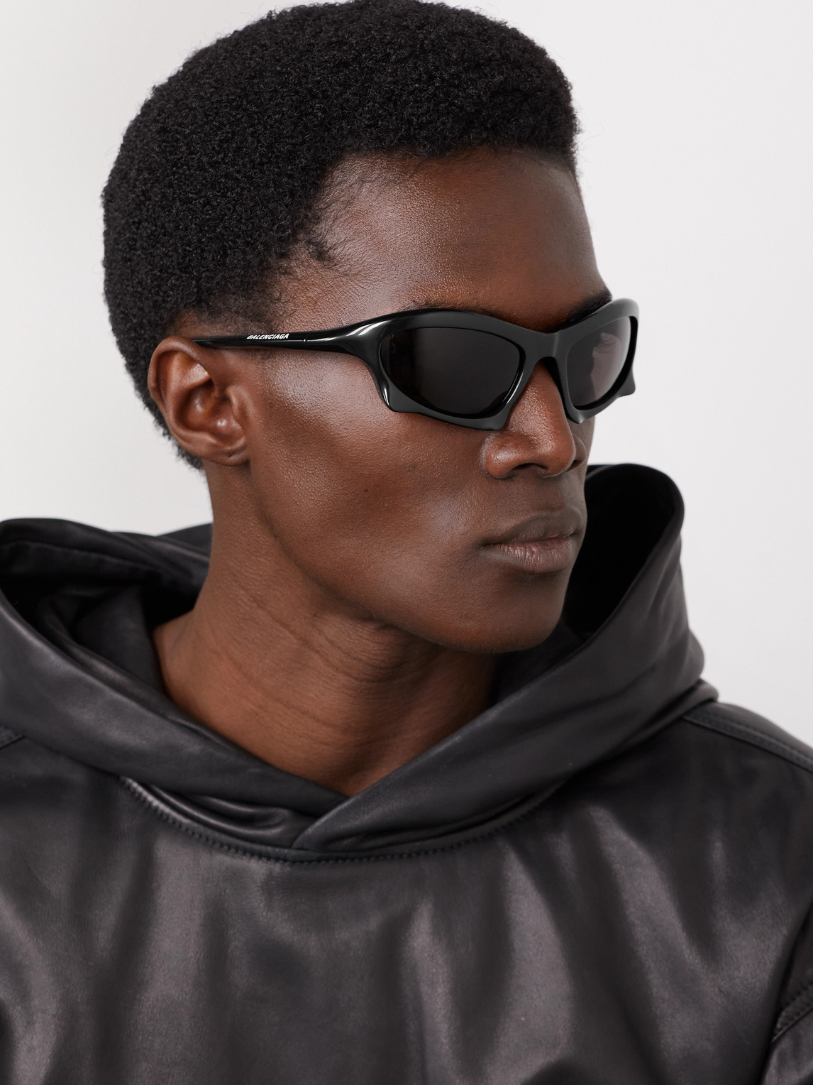 Balenciaga Bat D-frame Acetate Sunglasses In Black | ModeSens