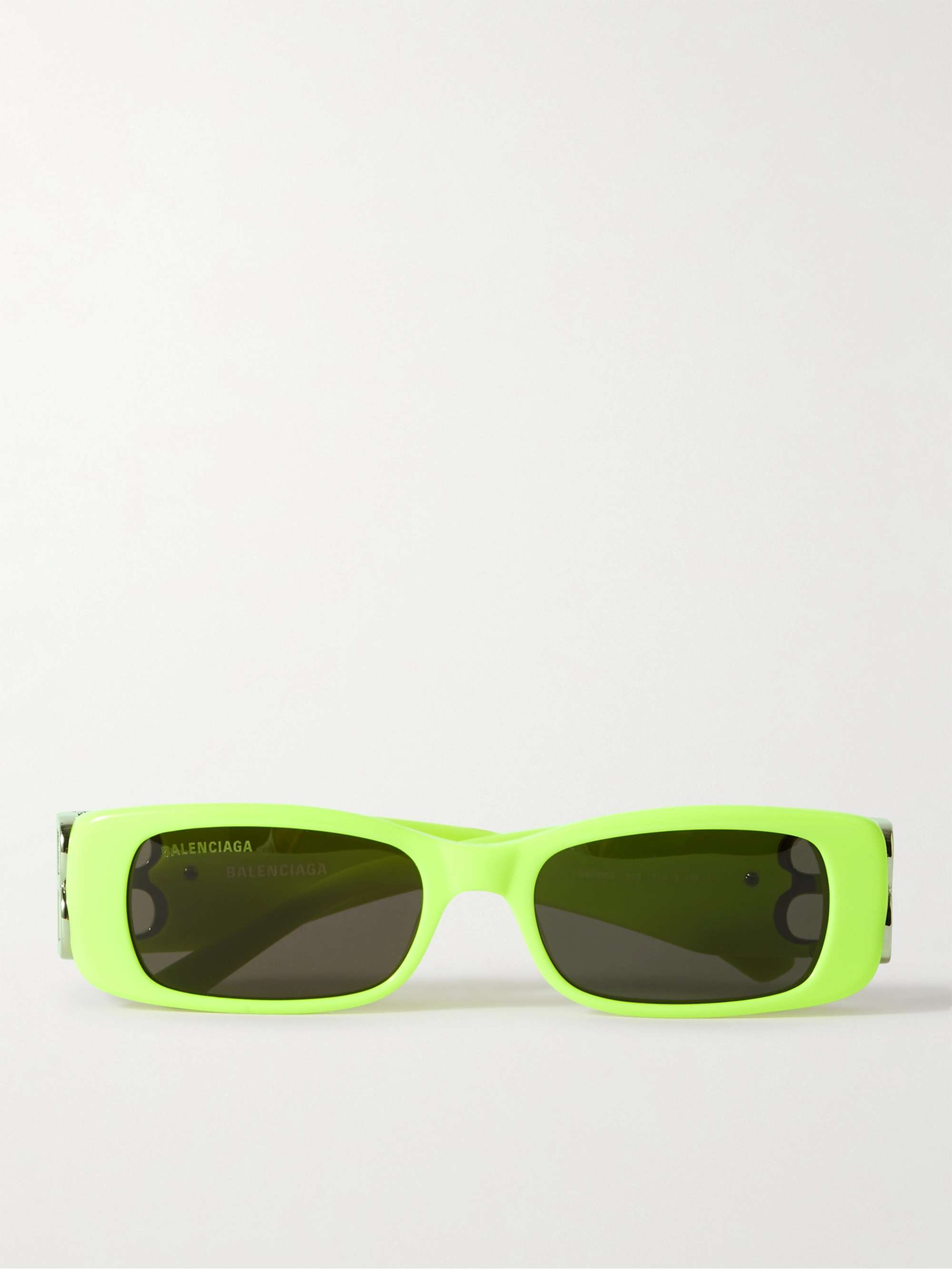 BALENCIAGA EYEWEAR Rectangular-Frame Acetate Sunglasses for Men | MR PORTER