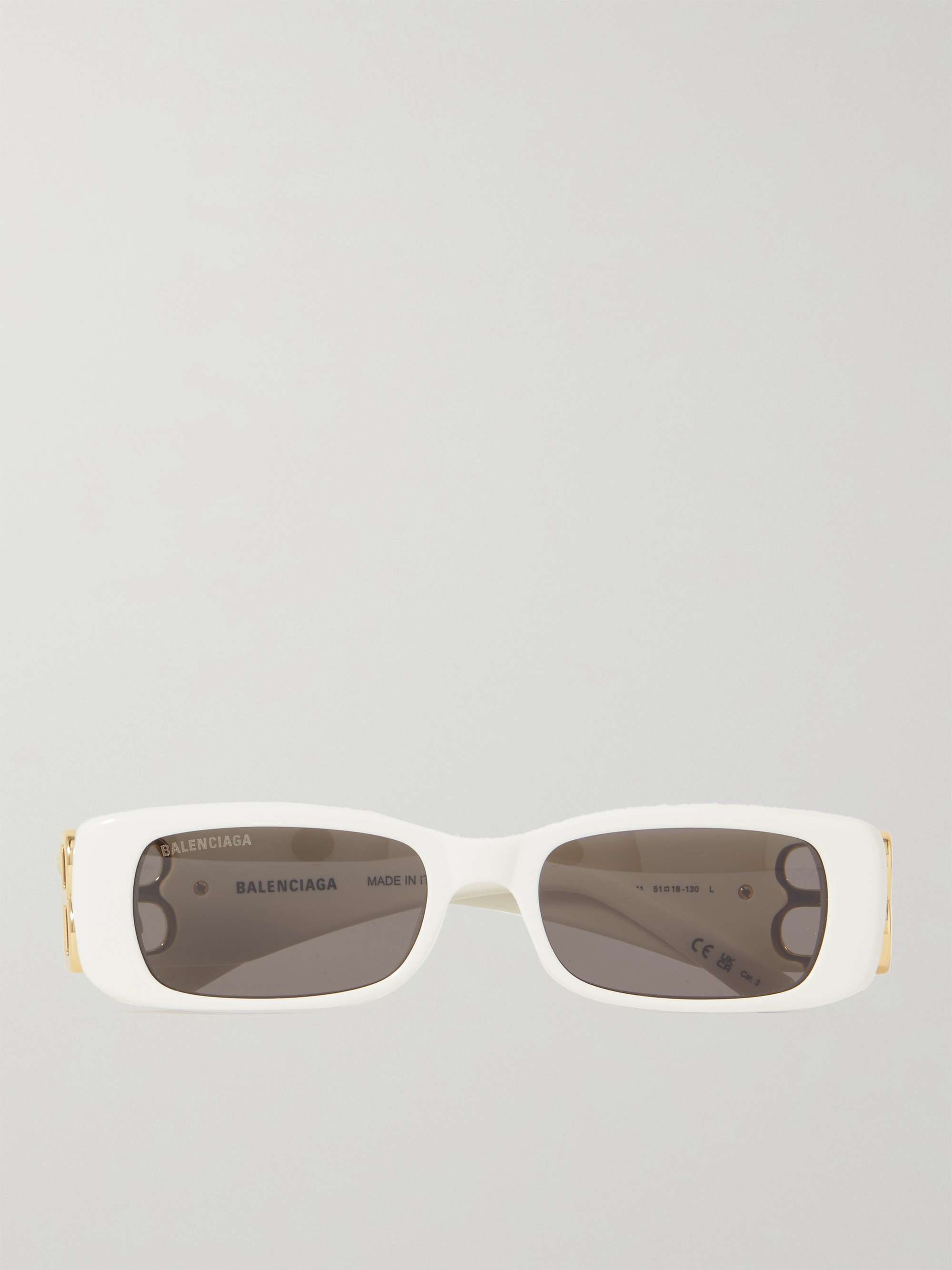 BALENCIAGA EYEWEAR Rectangular-Frame Acetate Sunglasses | MR PORTER