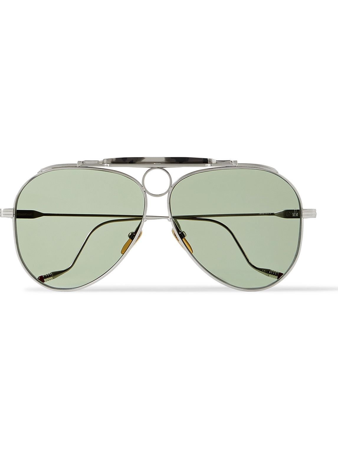 Jacques Marie Mage The Gonzo Foundation Duke Aviator-style Tortoiseshell Acetate And Silver-tone Sunglasses In Gold