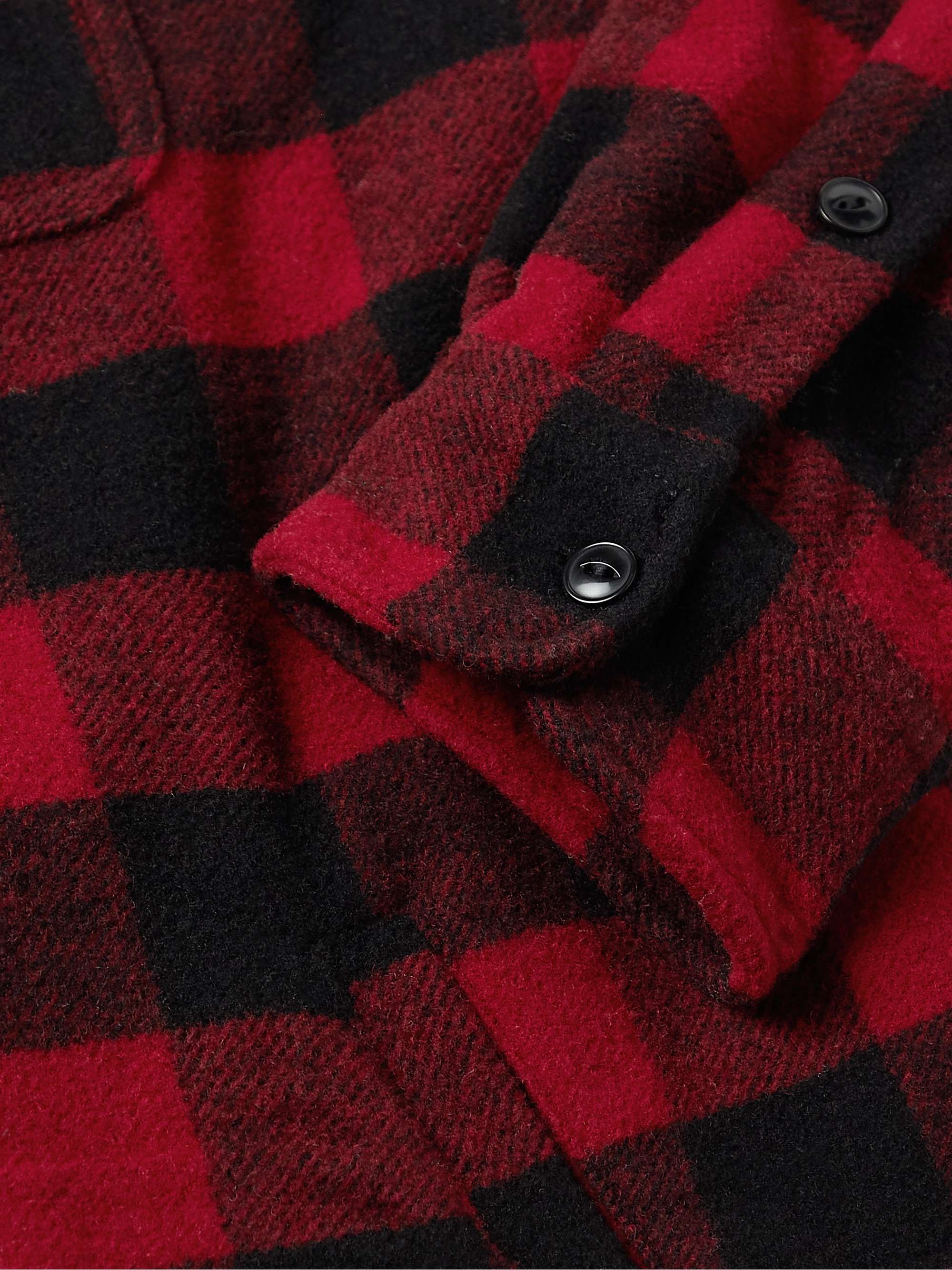 POLO RALPH LAUREN Checked Wool-Blend Flannel Overshirt for Men | MR PORTER