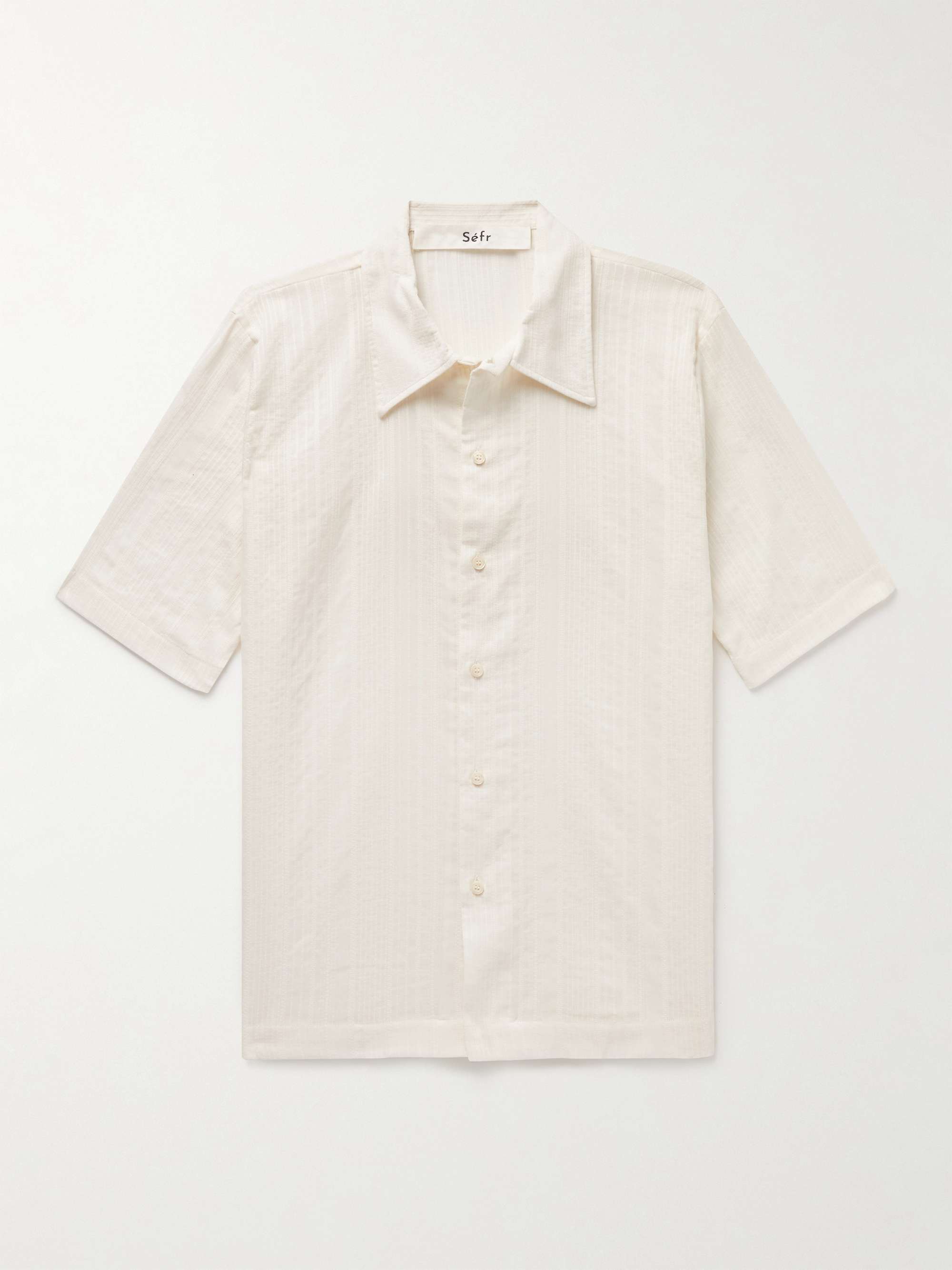 SÉFR Suneham Striped Cotton-Voile Shirt for Men | MR PORTER