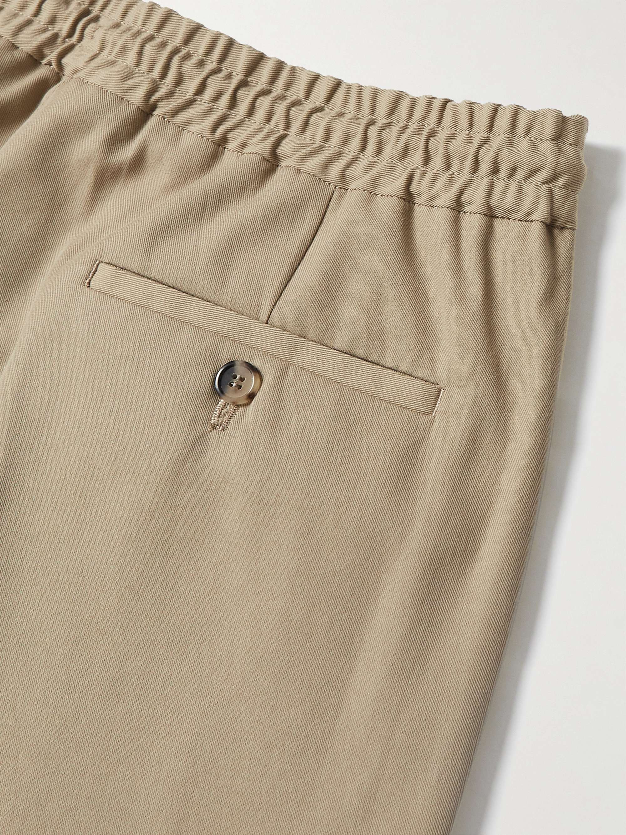 PAUL SMITH Straight-Leg Cotton-Blend Twill Drawstring Trousers for Men ...