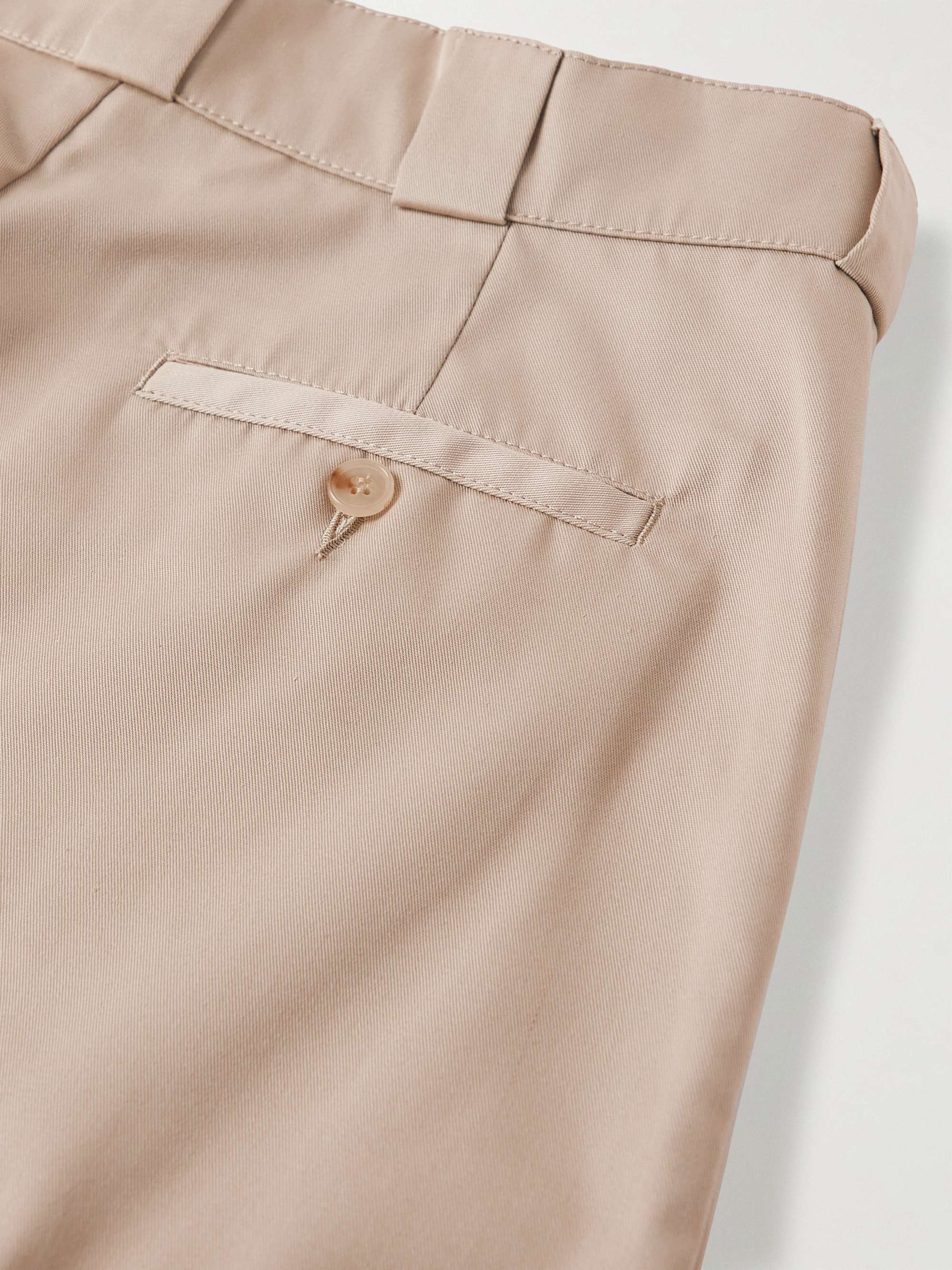 PALM ANGELS Straight-Leg Logo-Appliquéd Gabardine Trousers for Men | MR ...