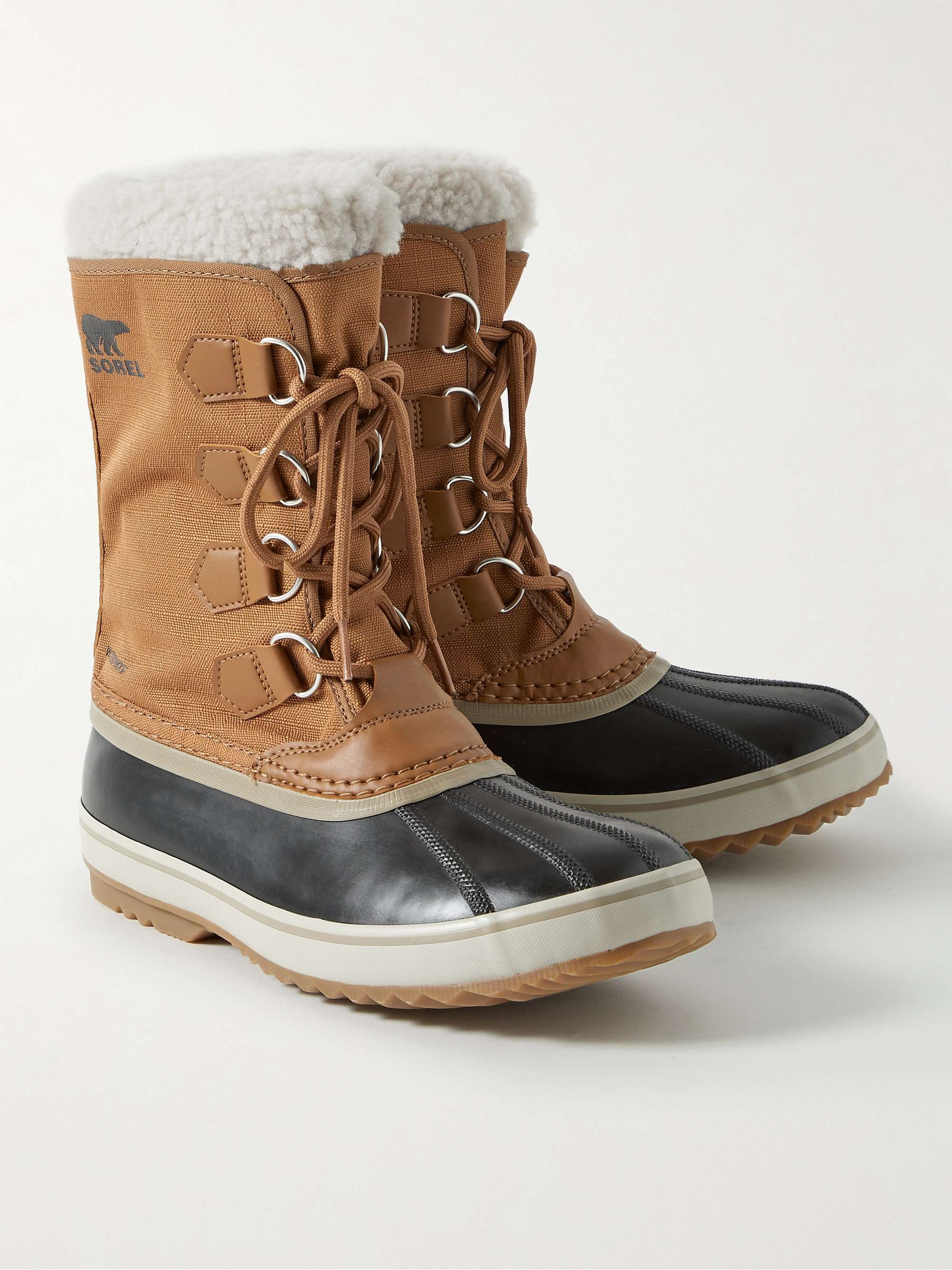 SOREL 1964 Pac™ Faux Shearling-Trimmed Nylon-Ripstop and Rubber Snow ...
