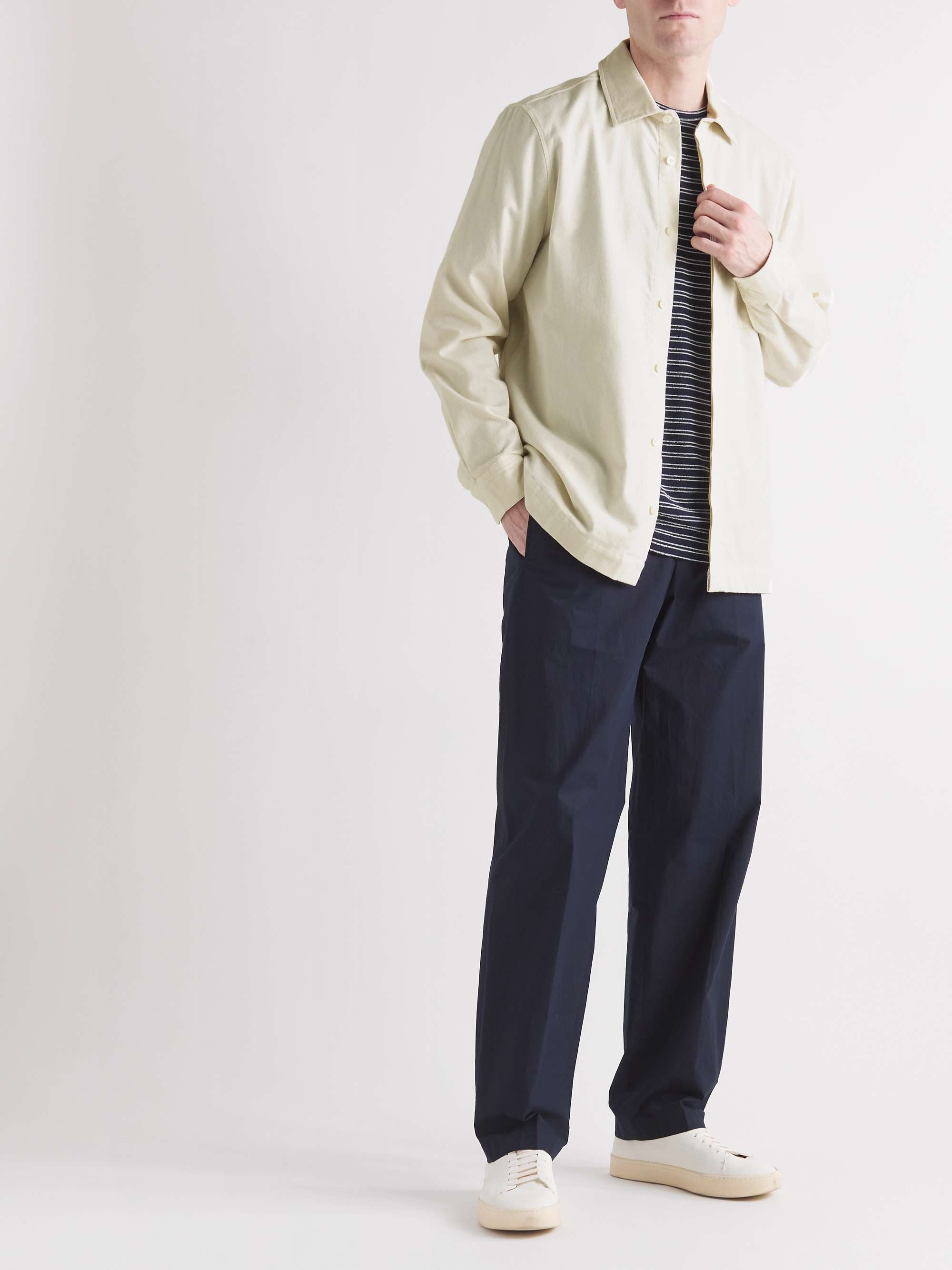 MR P. Cotton-Flannel Shirt Jacket for Men | MR PORTER