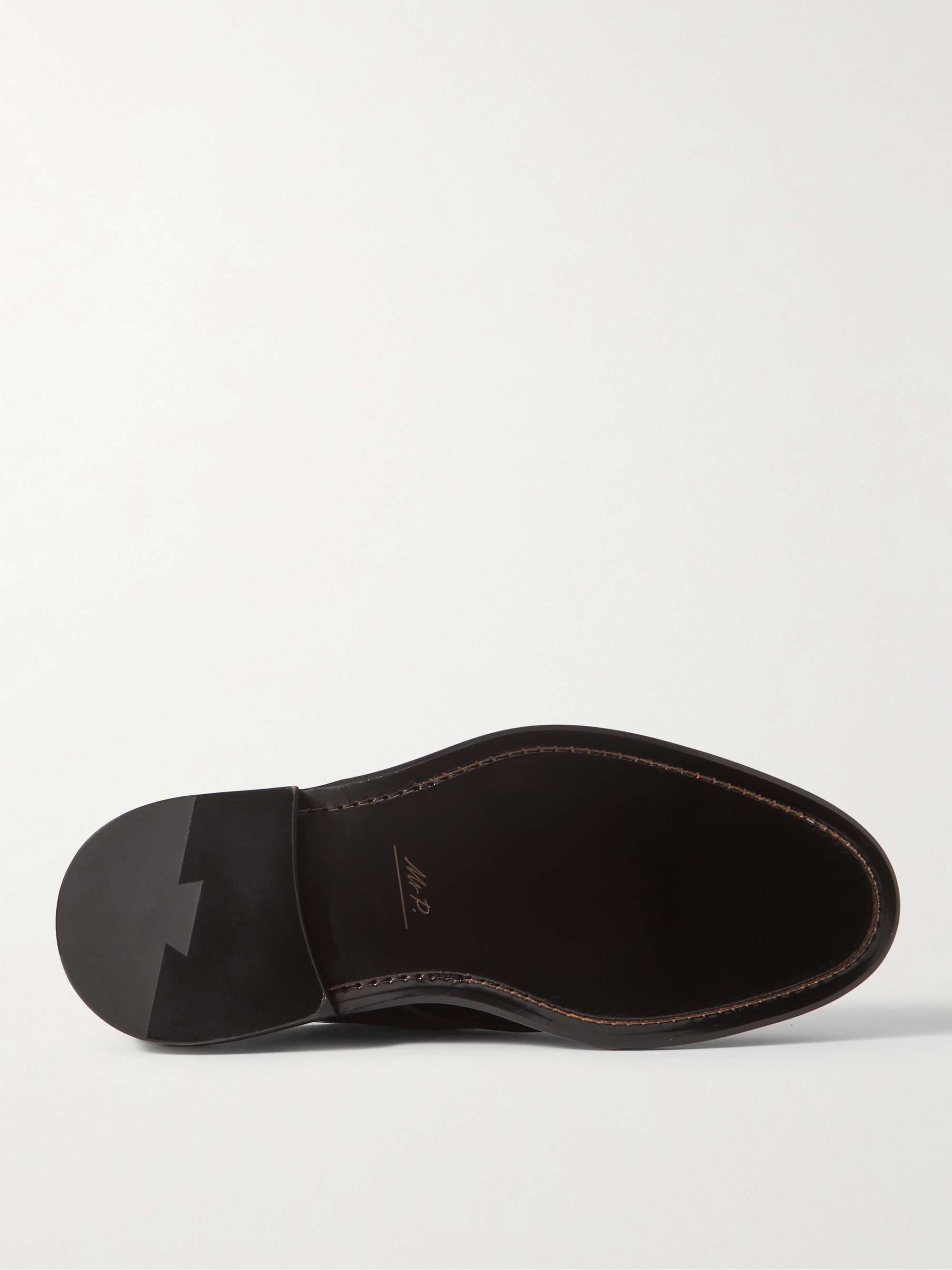 MR P. Grosgrain-Trimmed Patent-Leather Derby Shoes for Men | MR PORTER