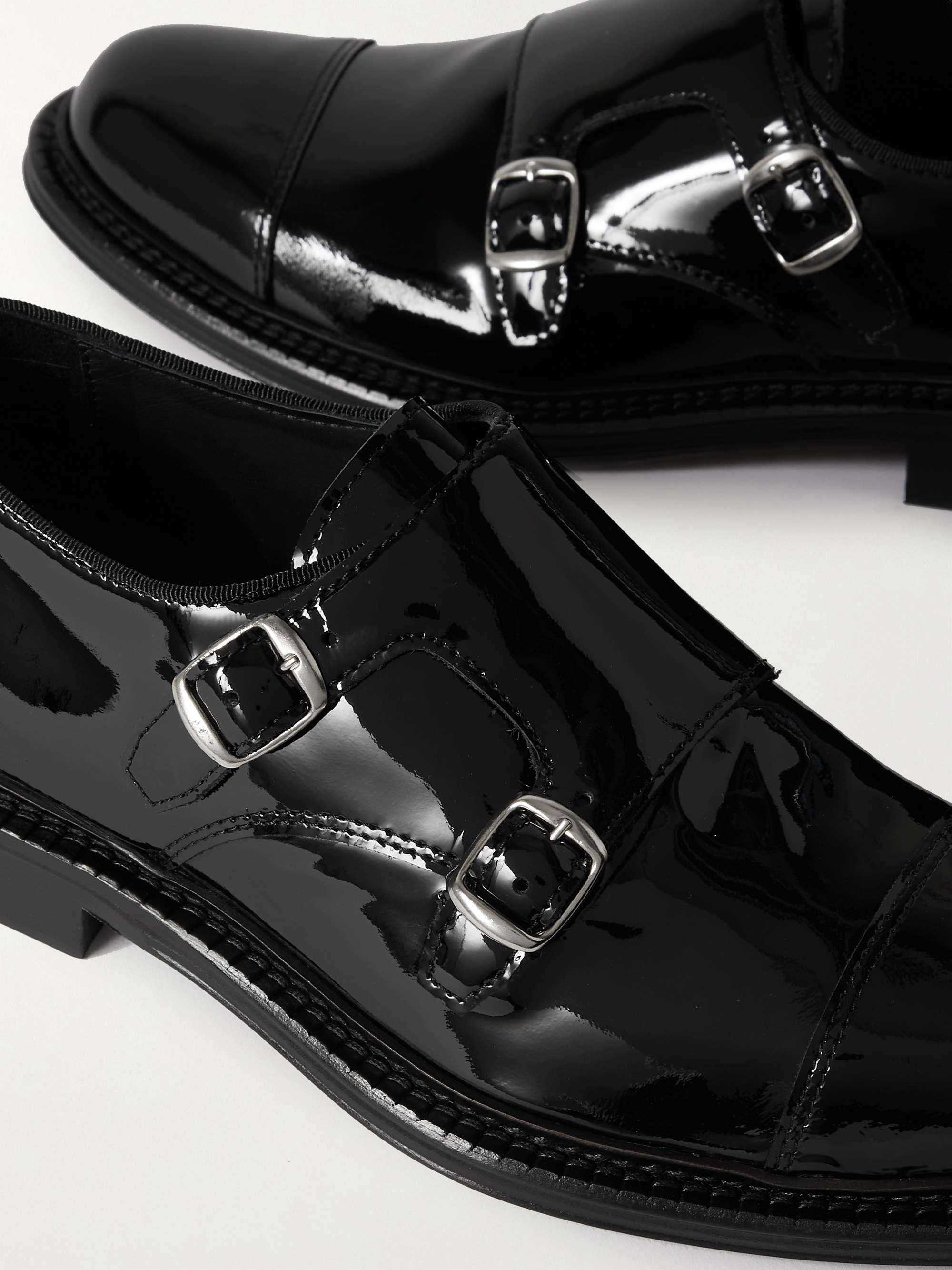 MR P. Patent-Leather Monk-Strap Shoes for Men | MR PORTER