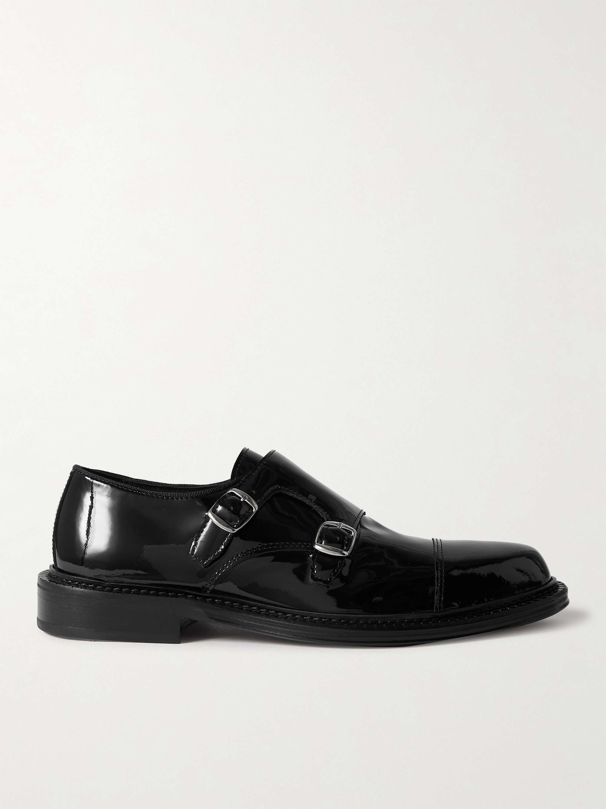 MR P. Patent-Leather Monk-Strap Shoes for Men | MR PORTER
