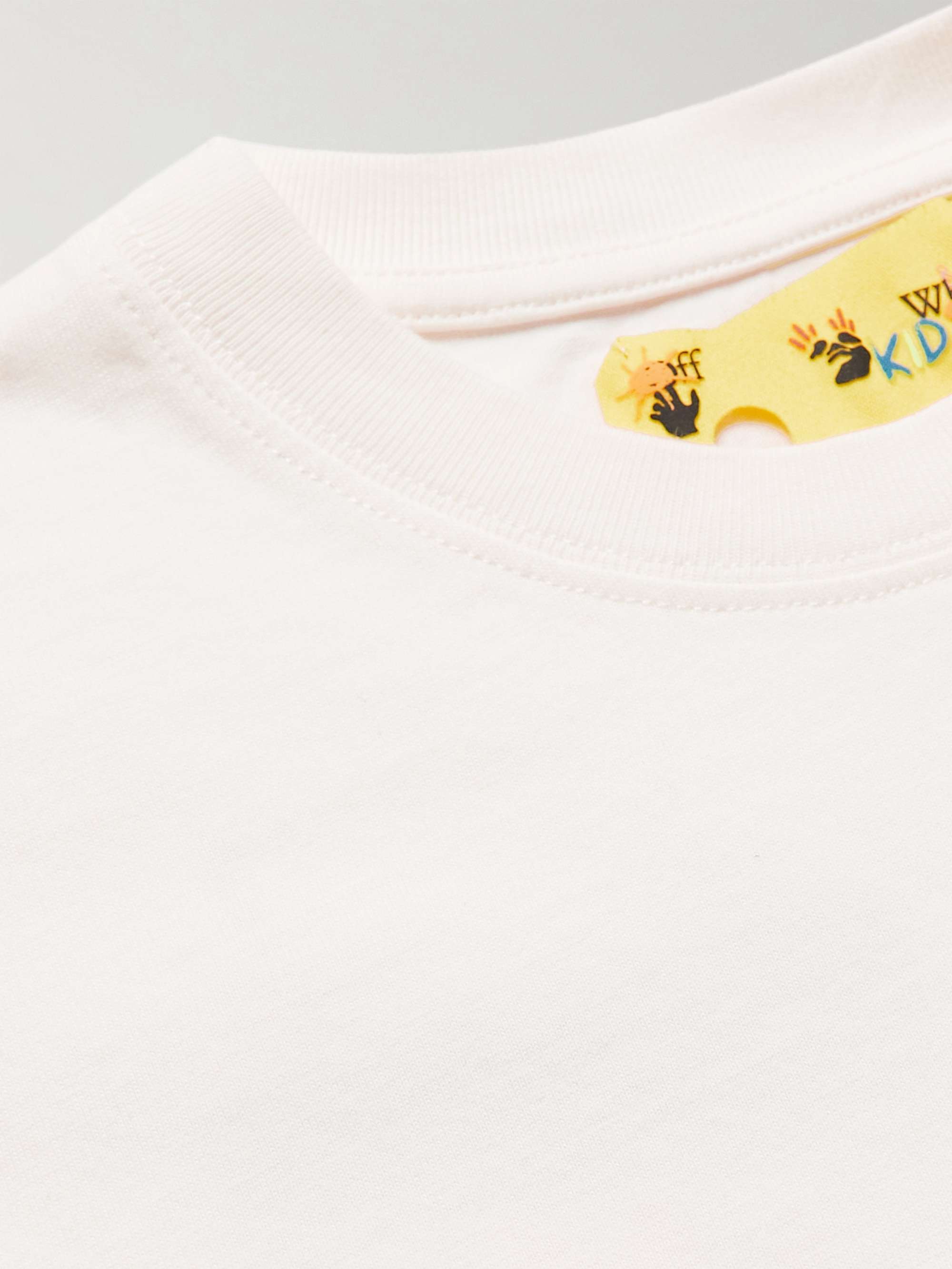 OFF-WHITE™ KIDS Logo-Print Cotton-Jersey T-Shirt for Men | MR PORTER