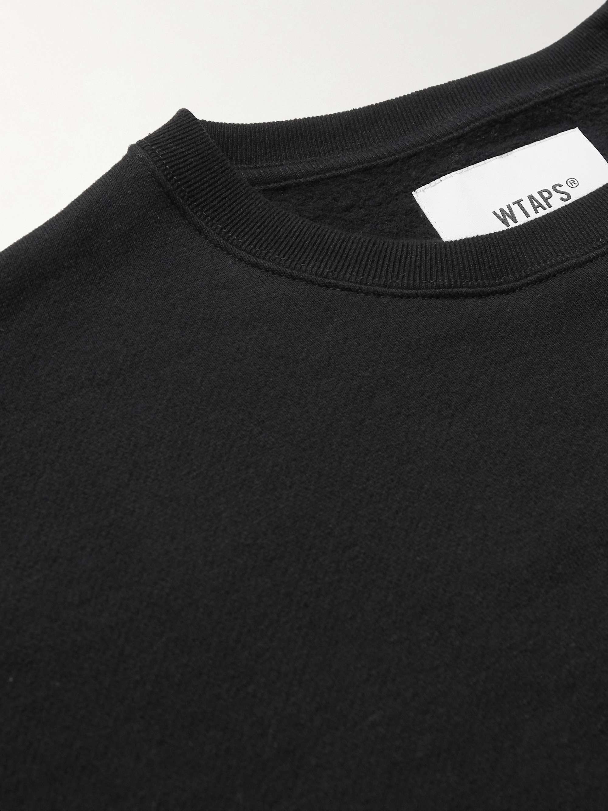 WTAPS® Logo-Appliquéd Cotton-Jersey Sweatshirt for Men | MR PORTER