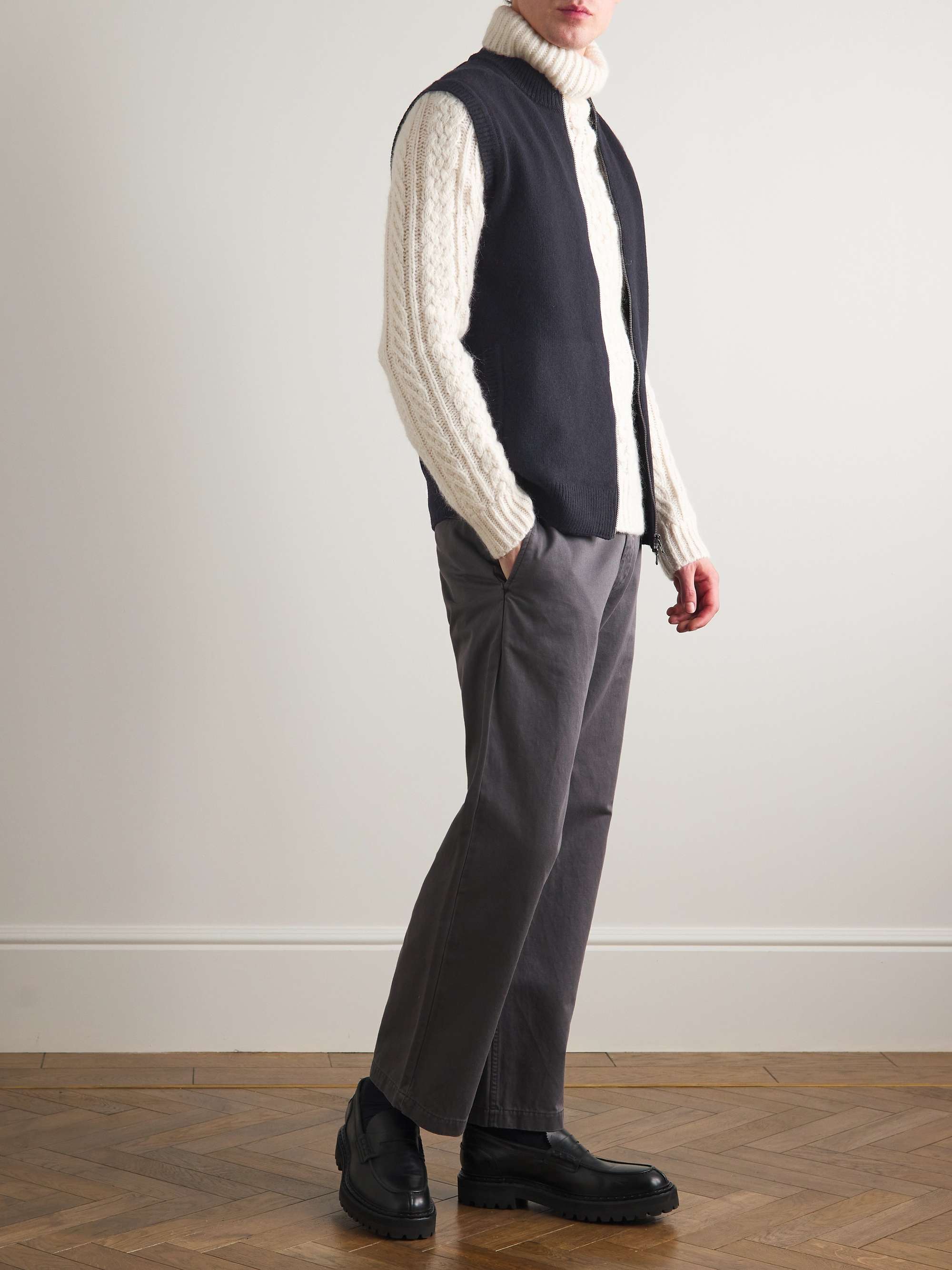 SUNSPEL Merino Wool and Cashmere-Blend Zip-Up Gilet | MR PORTER