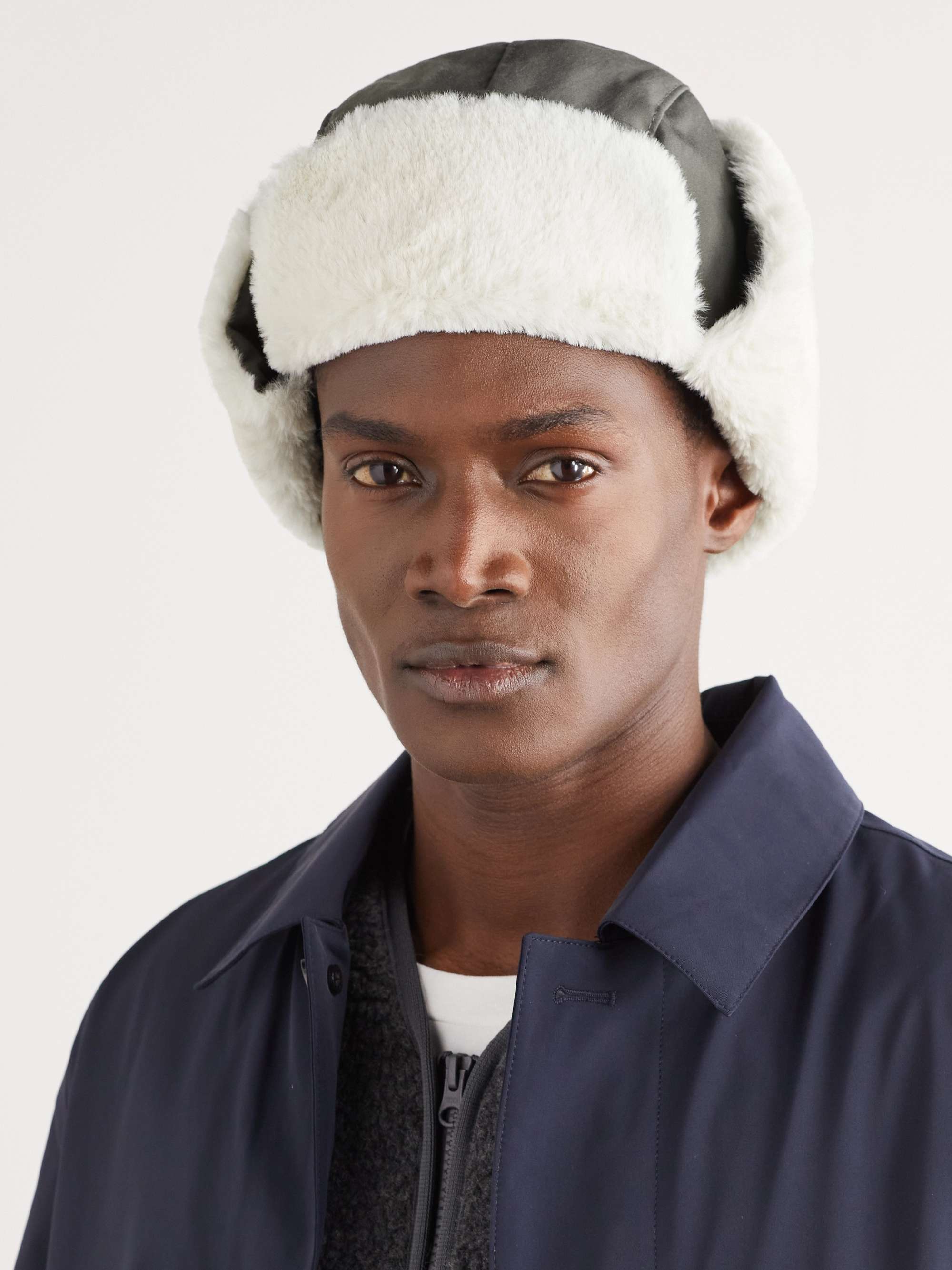SNOW PEAK Takibi Faux Fur-Trimmed Aramid-Canvas Hat for Men | MR PORTER