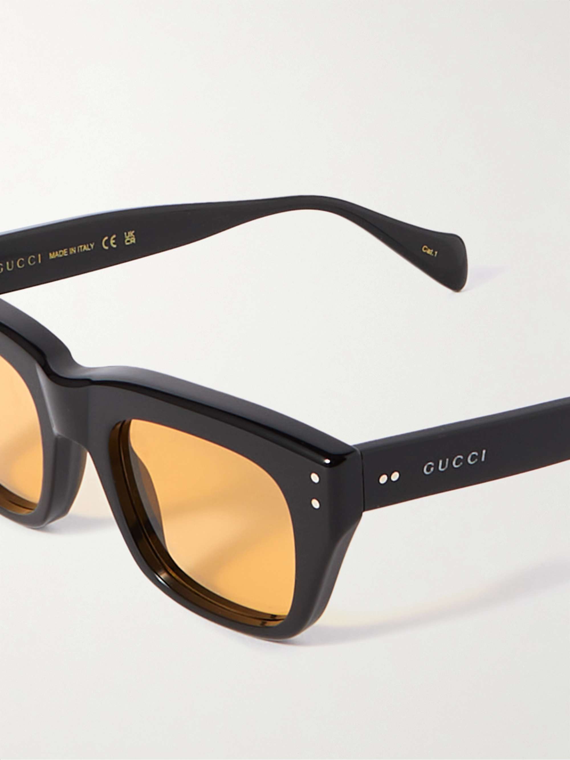 GUCCI EYEWEAR Square-Frame Acetate Sunglasses for Men | MR PORTER