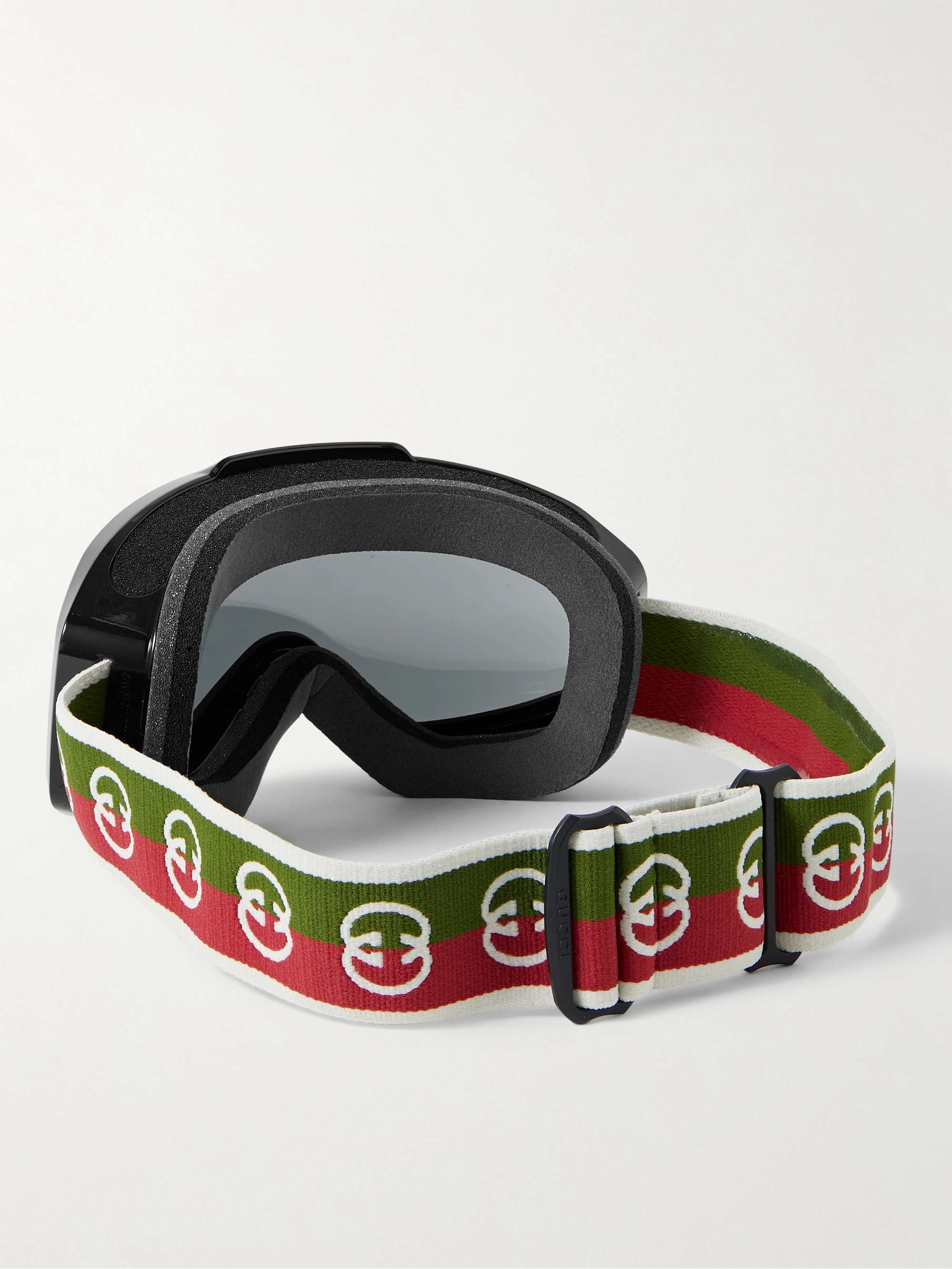GUCCI EYEWEAR Webbing-Trimmed Ski Goggles for Men | MR PORTER