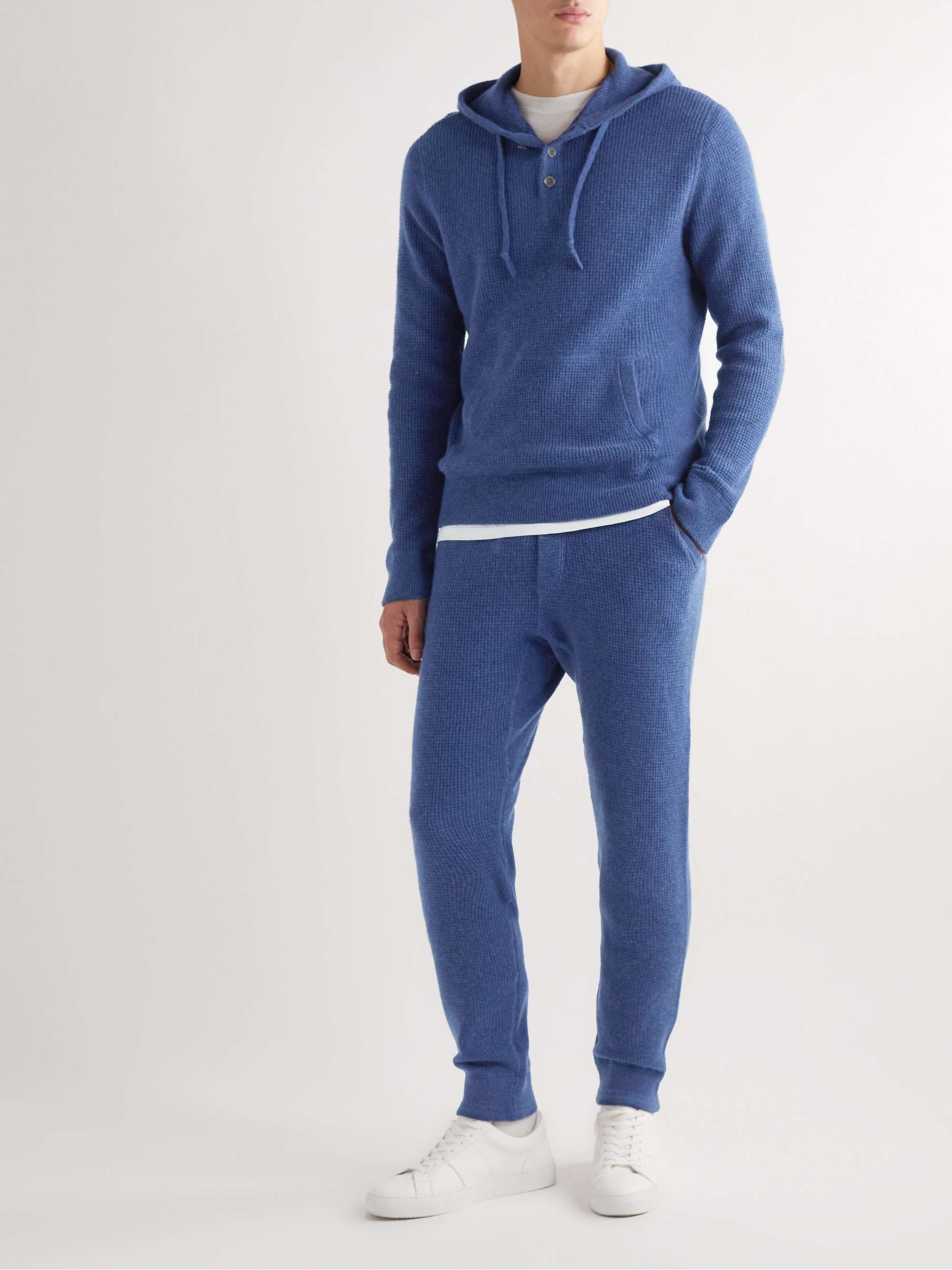 POLO RALPH LAUREN Waffle-Knit Cashmere Hoodie for Men | MR PORTER