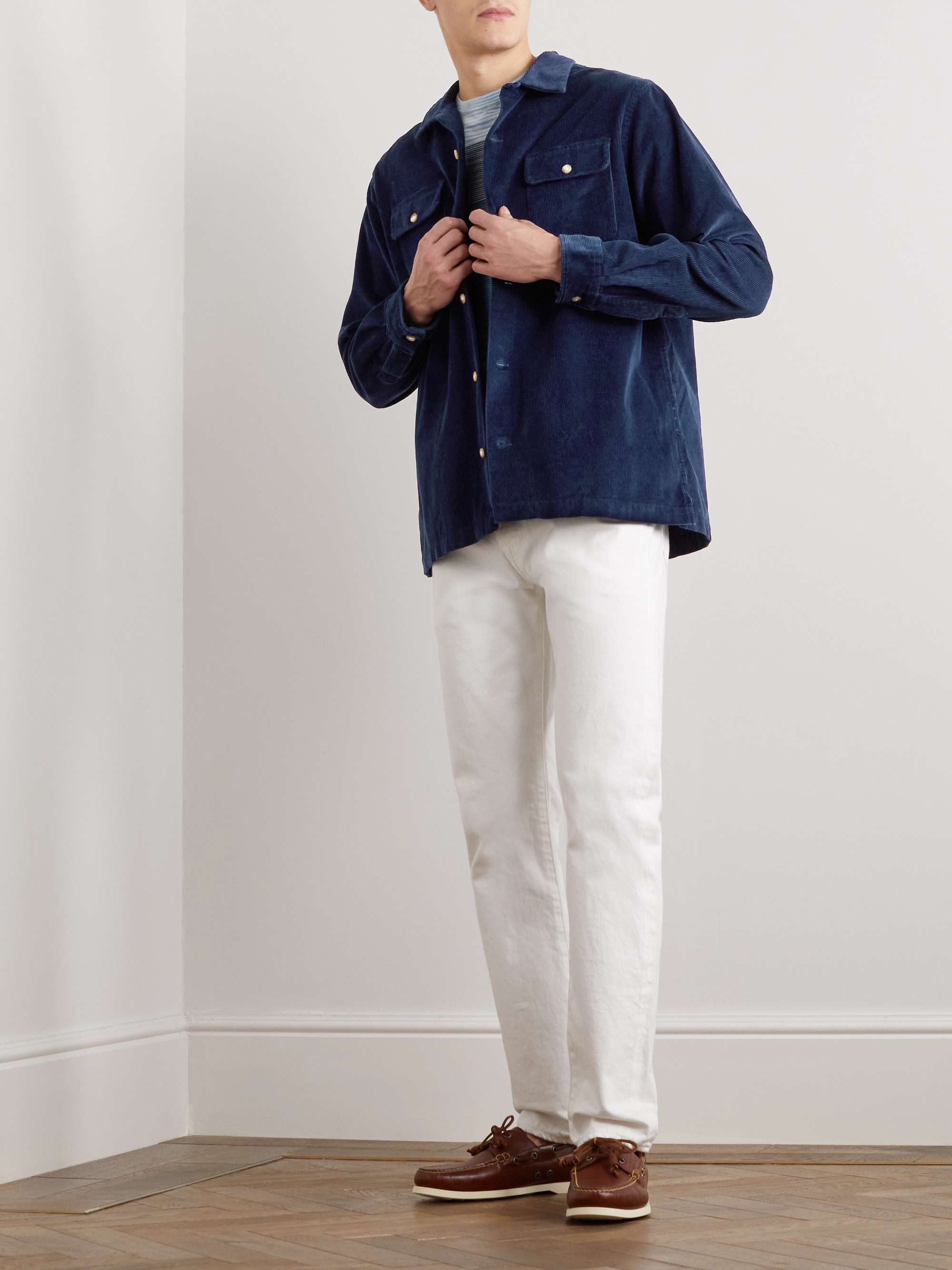 POLO RALPH LAUREN Convertible-Collar Cotton-Corduroy Shirt for Men | MR  PORTER
