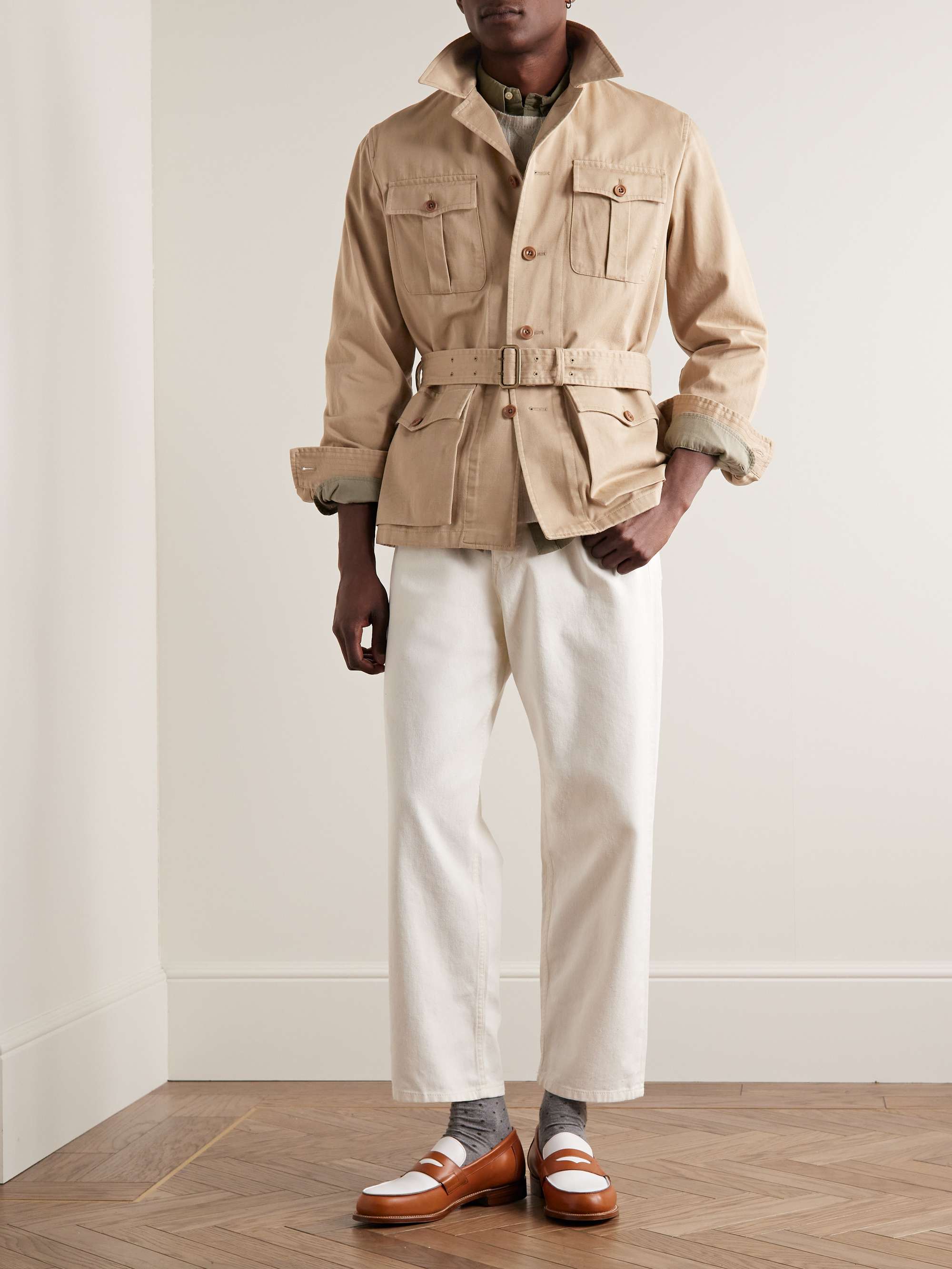 POLO RALPH LAUREN Belted Cotton-Twill Jacket | MR PORTER
