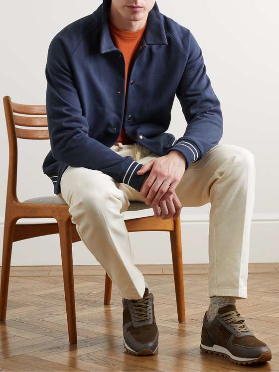 MR P. Organic Cotton-Jersey Bomber Jacket for Men | MR PORTER
