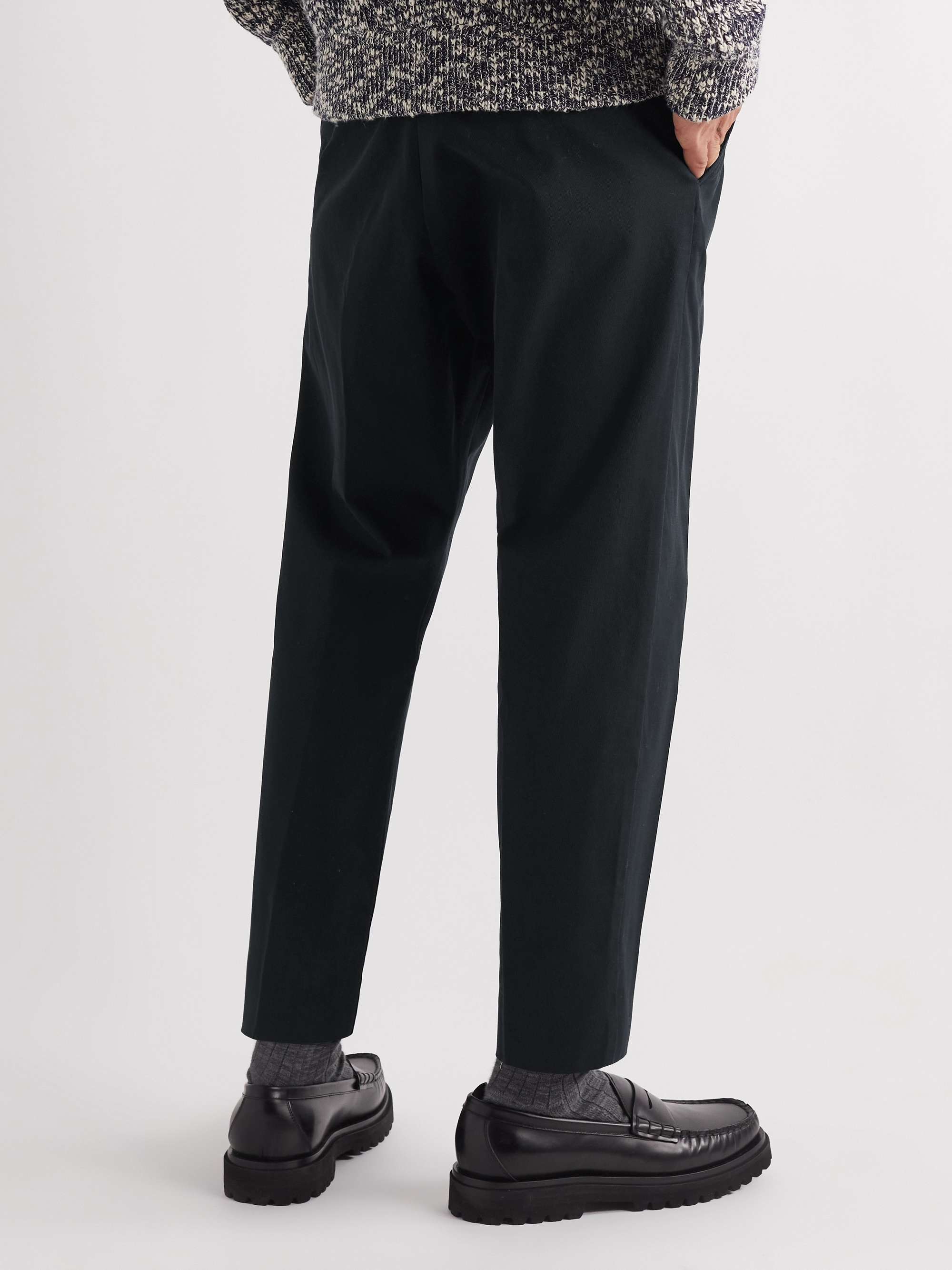NN07 Bill Tapered Cropped Cotton-Blend Twill Trousers for Men | MR PORTER