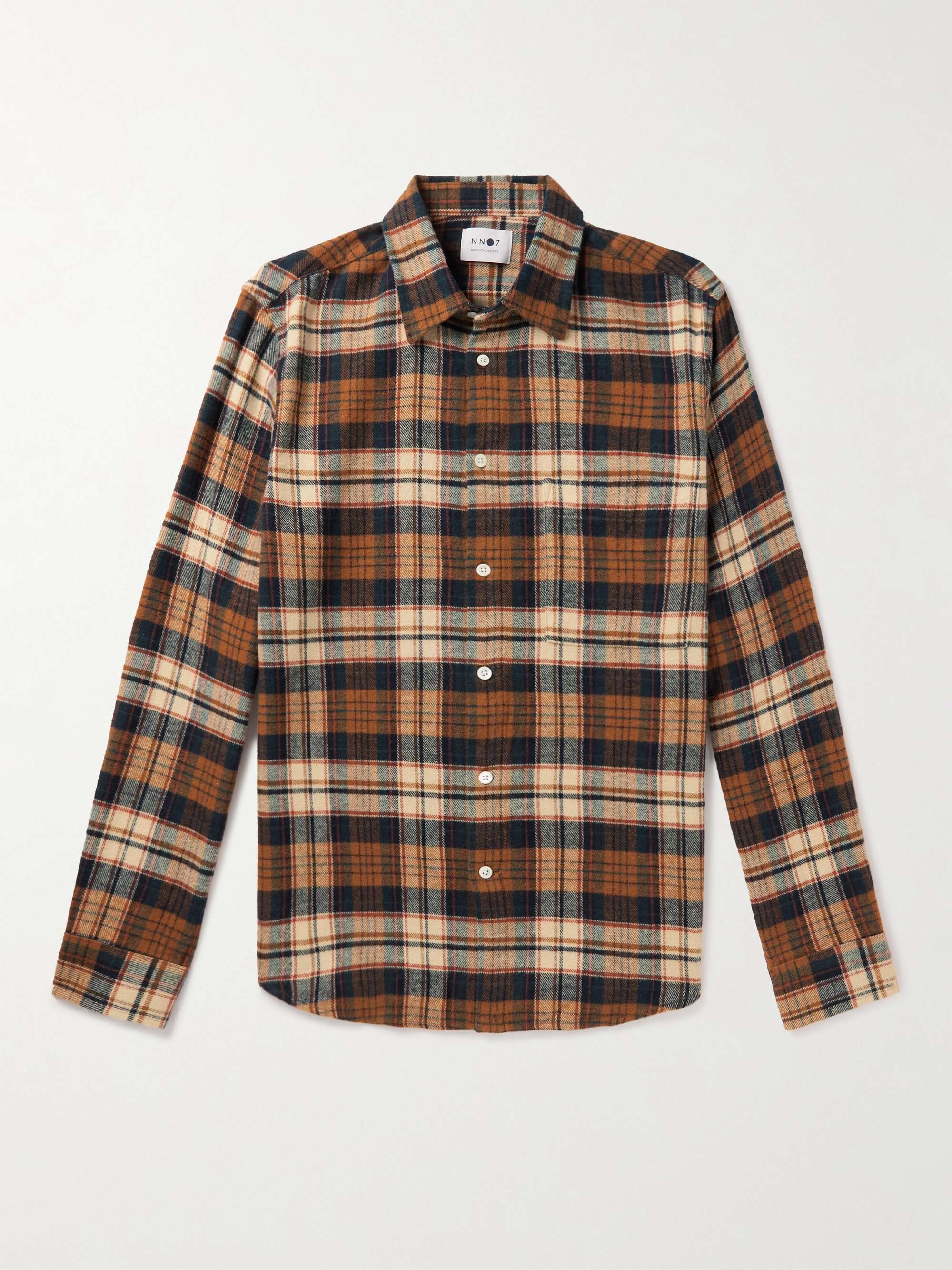 NN07 Arne 5166 Checked Cotton-Flannel Shirt for Men | MR PORTER