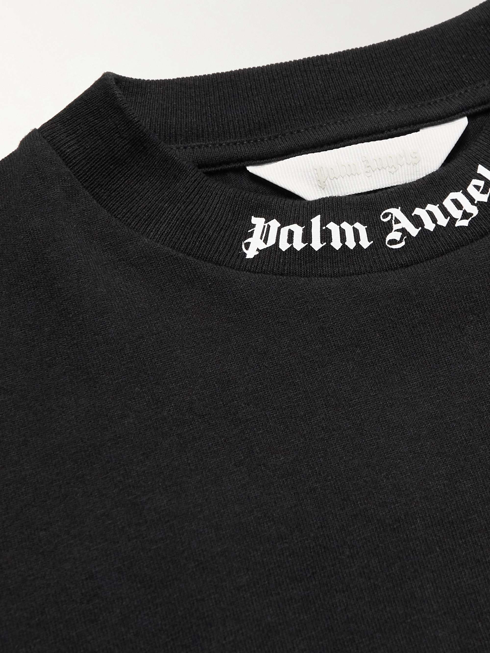 T-shirt in jersey di cotone con logo stampato PALM ANGELS KIDS da uomo | MR  PORTER