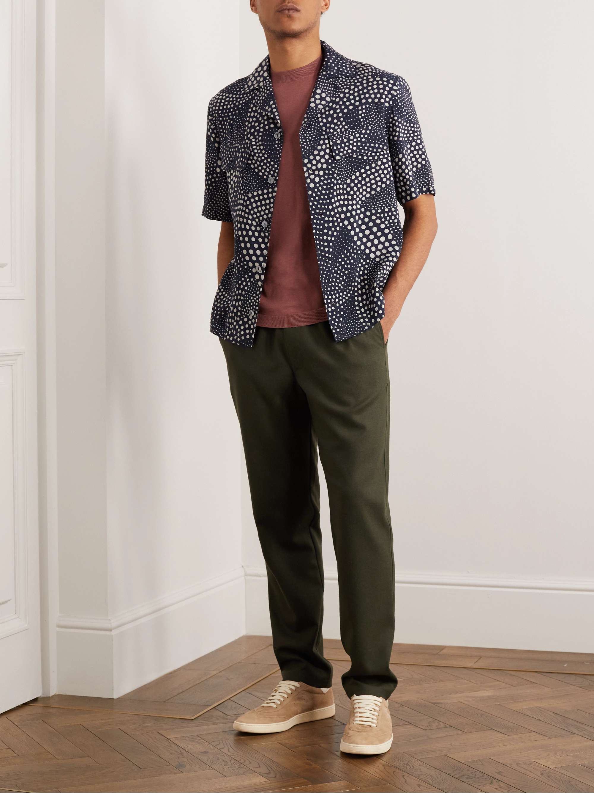 AGNONA Printed Linen and Silk-Blend Shirt for Men | MR PORTER