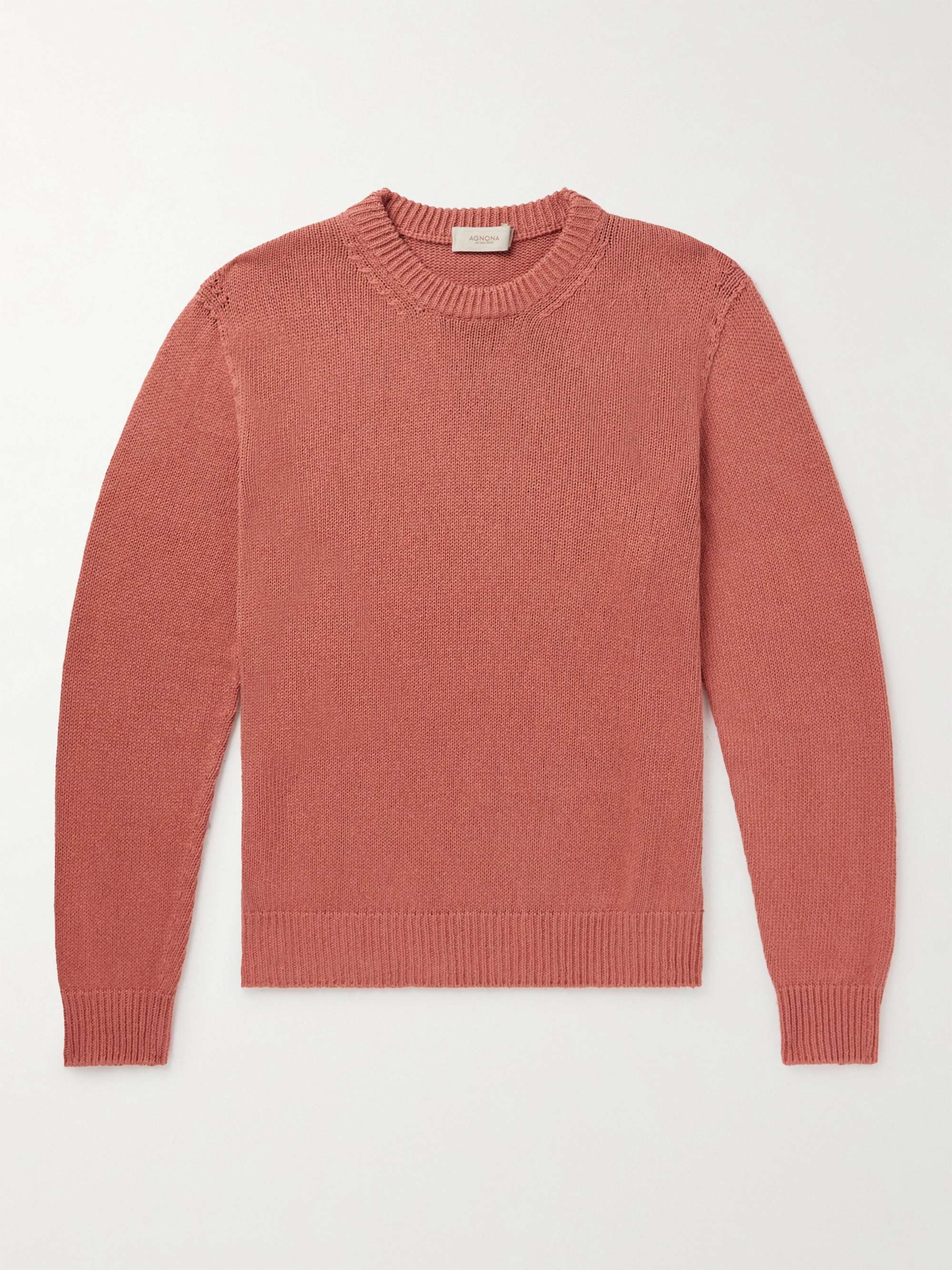 AGNONA Linen and Cotton-Blend Sweater for Men | MR PORTER