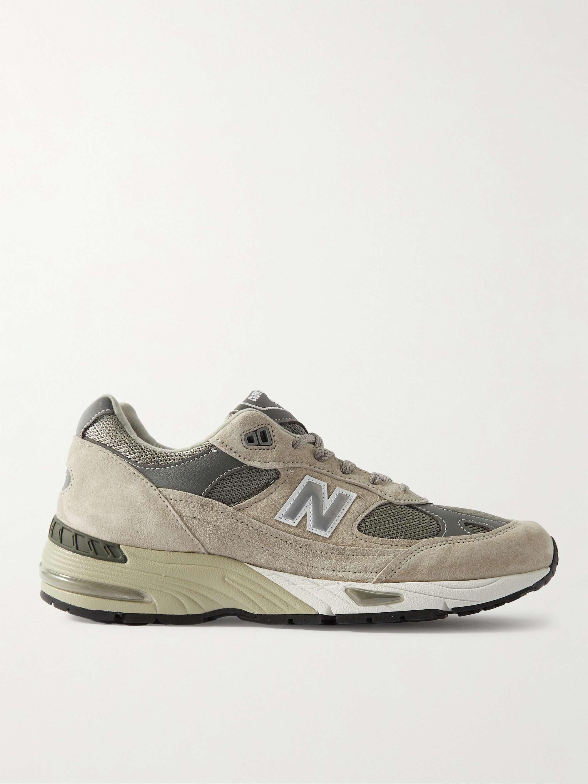 NEW BALANCE MIUK 991 Suede, Mesh and Faux Leather Sneakers for Men | MR  PORTER