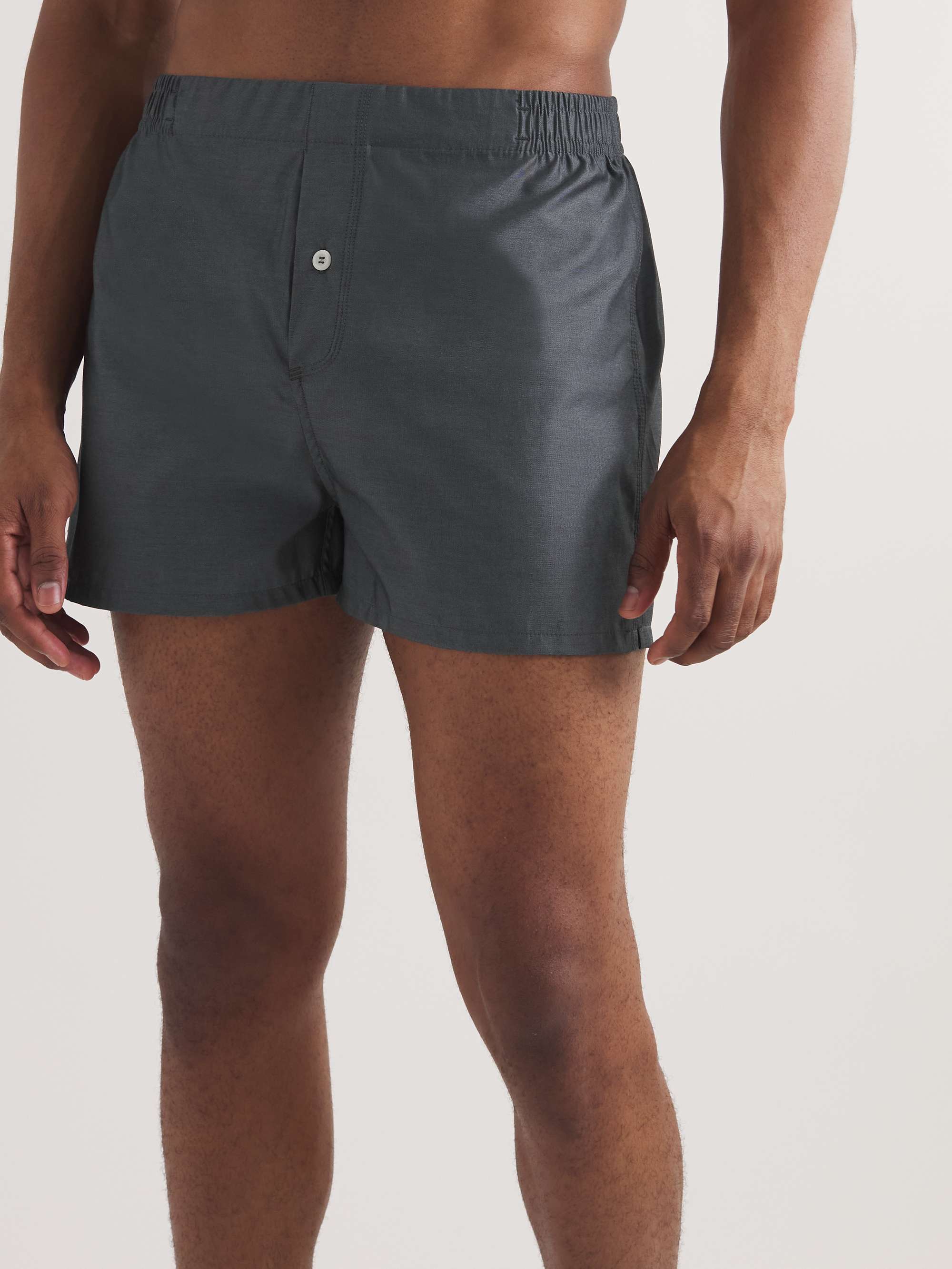 HAMILTON AND HARE Five-Pack Cotton-Jersey Boxer Shorts | MR PORTER
