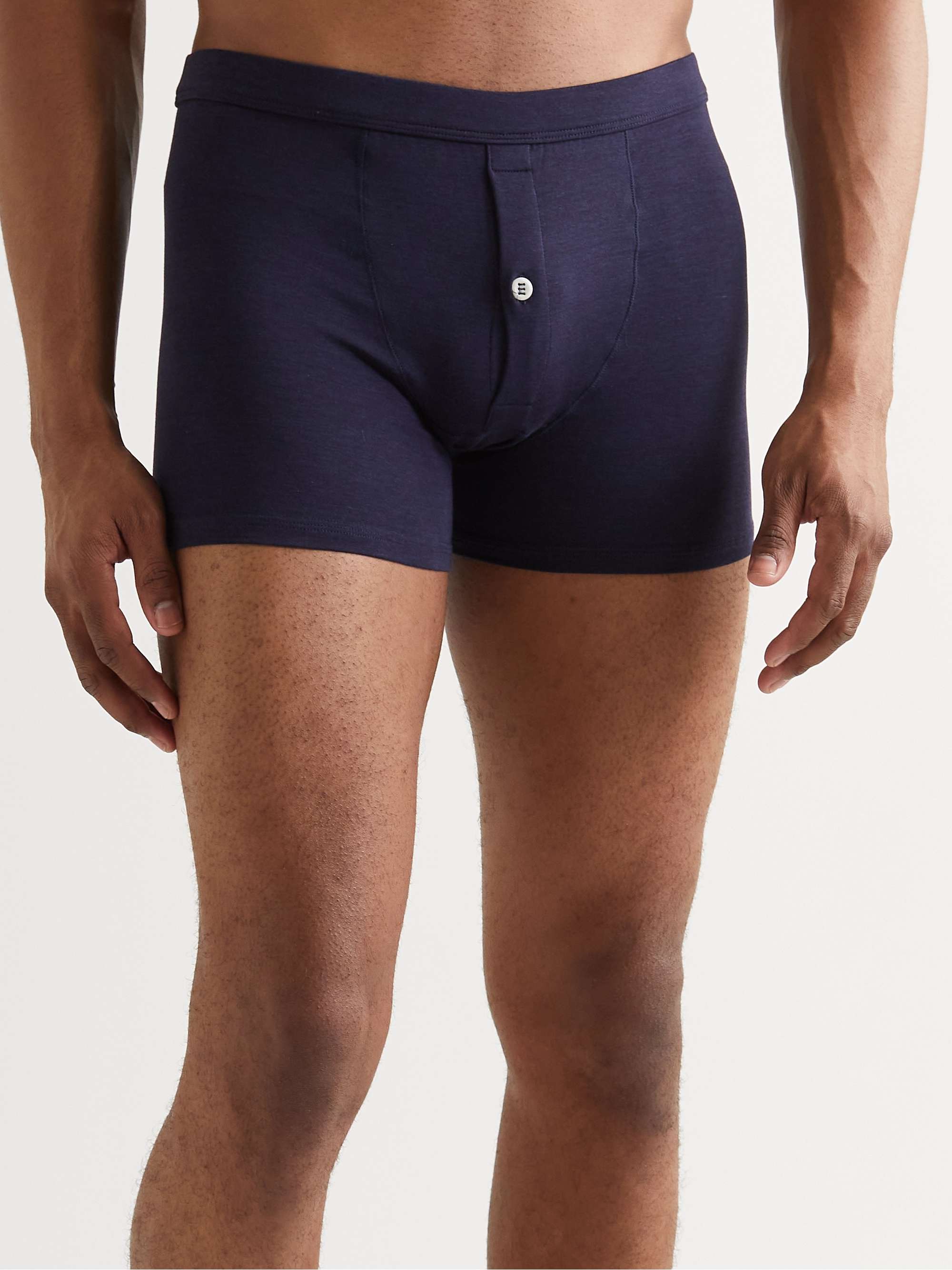 HAMILTON AND HARE Five-Pack Stretch Lyocell and Cotton-Blend Boxer Briefs  for Men | MR PORTER