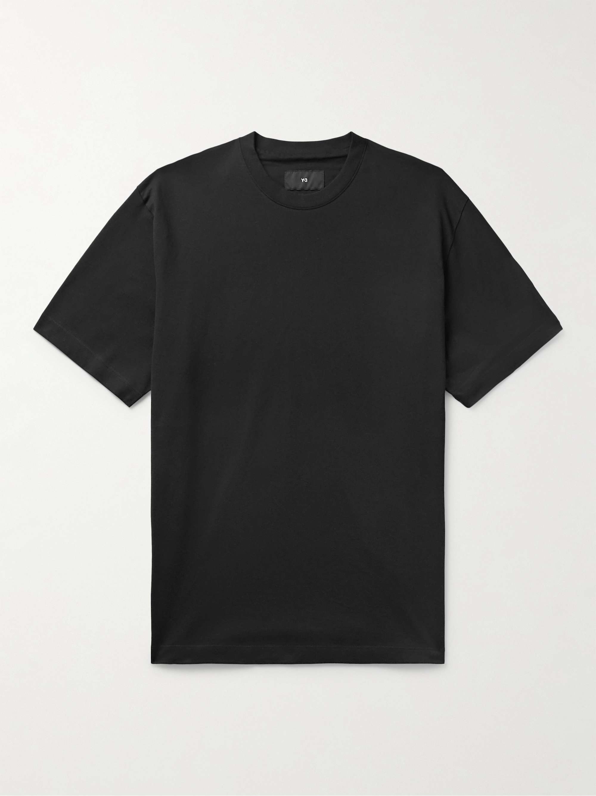 Y-3 Logo-Appliquéd Cotton-Jersey T-Shirt for Men | MR PORTER