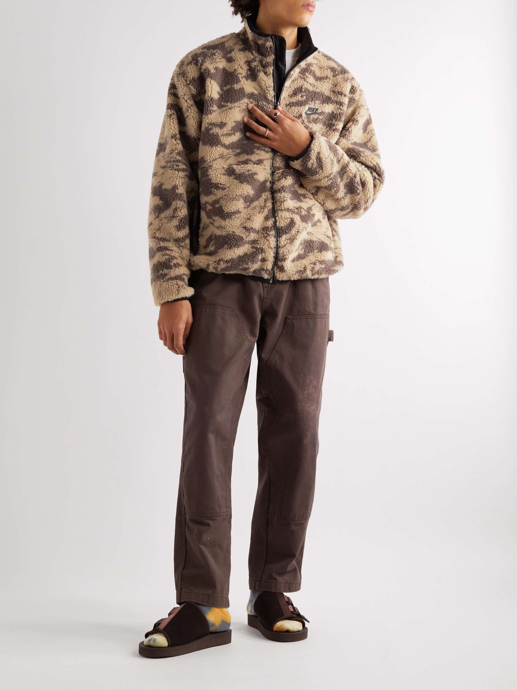 NIKE Reversible Camouflage-Print Fleece and Shell Jacket | MR PORTER